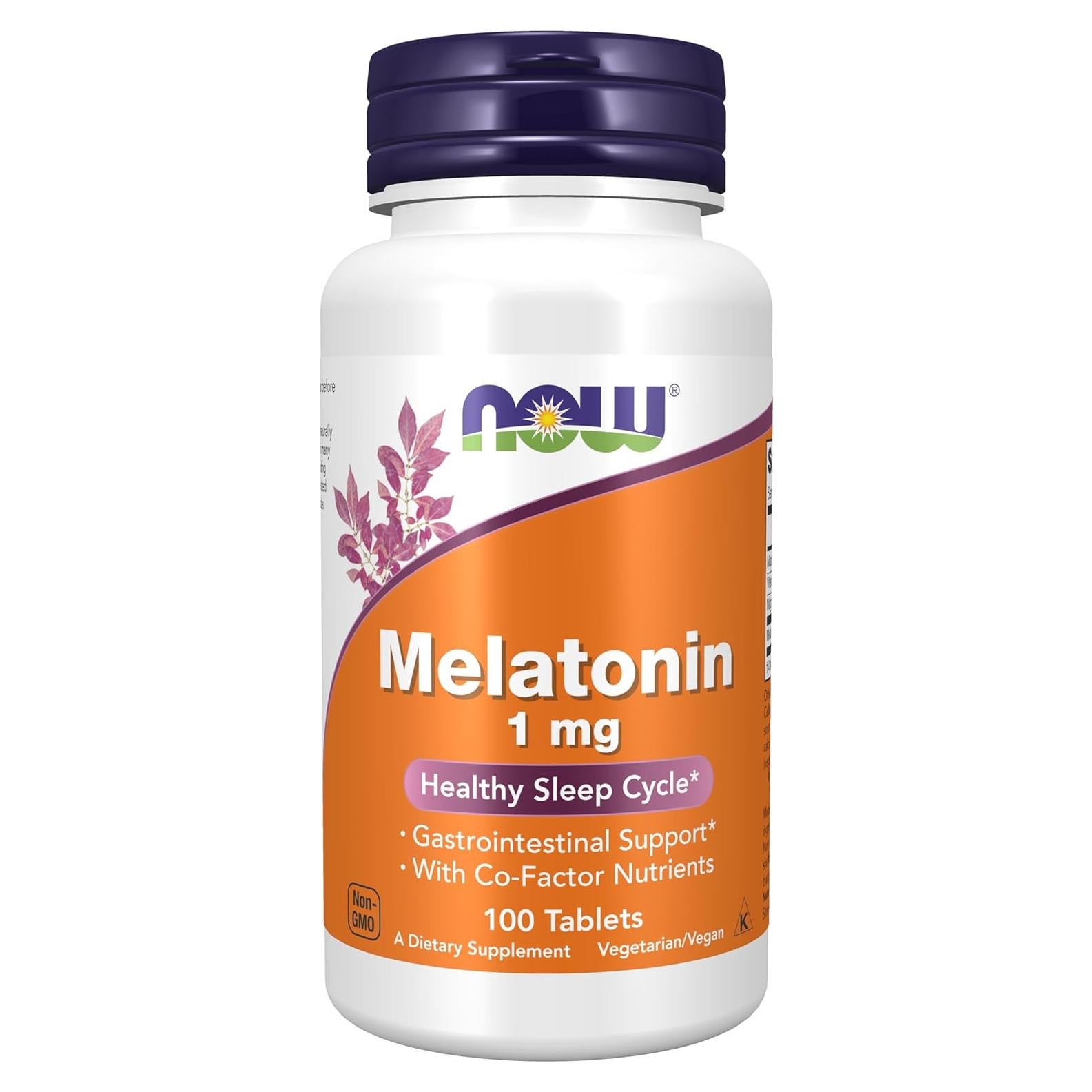 Melatonina 1 mg NOW Foods - Suplemento para Sueño Saludable
