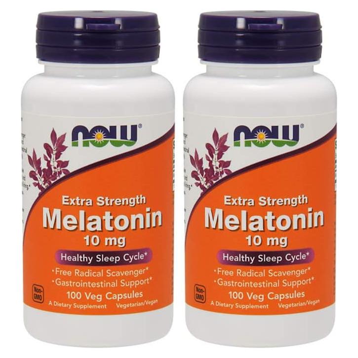 Melatonina 10 mg Now Foods 100 Cápsulas Vegetales