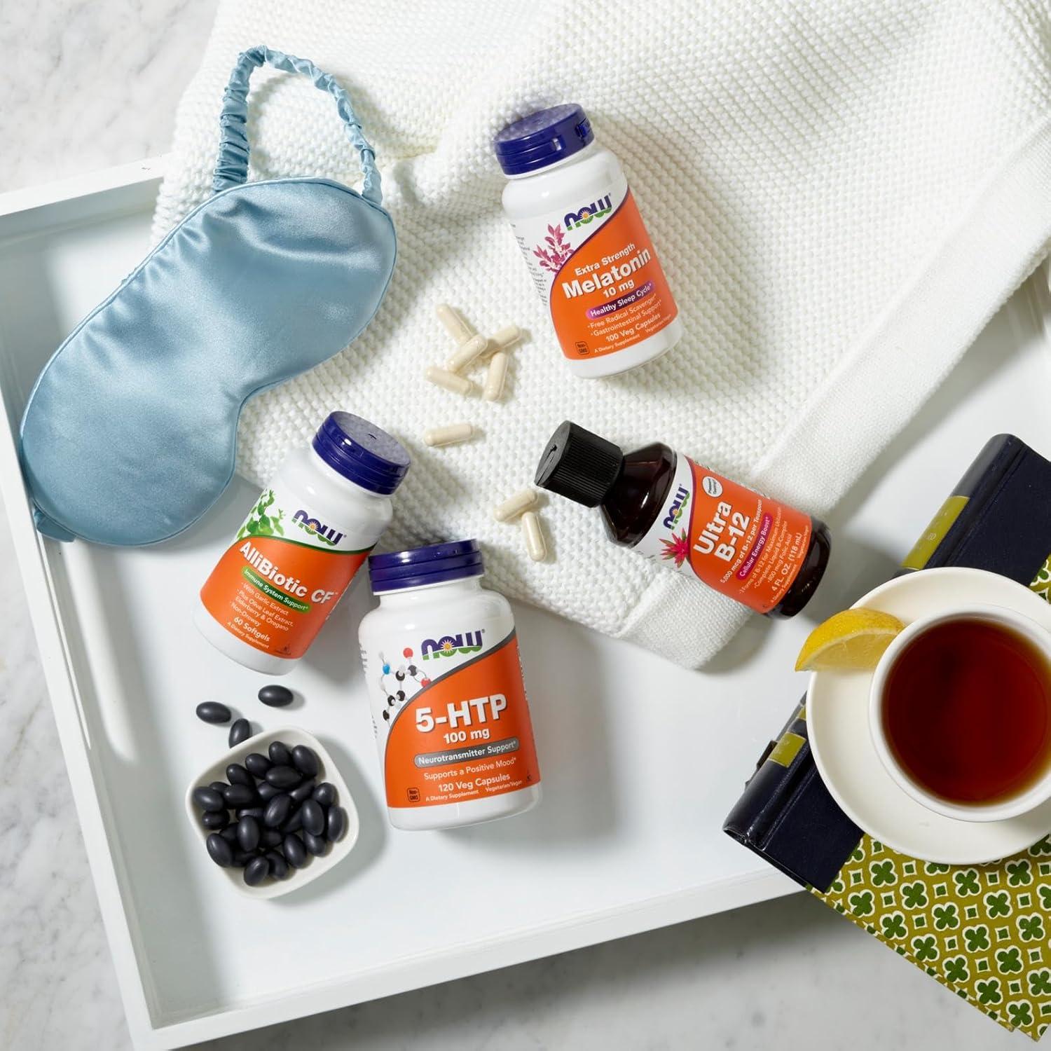 Suplemento 5-HTP NOW Foods 100 mg 120 Cápsulas Veganas