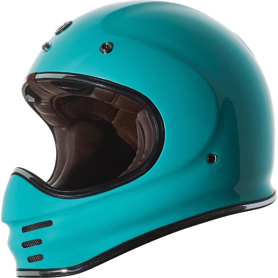 Casco TORC T3 Retro Clásico Azul Huevo Mediano