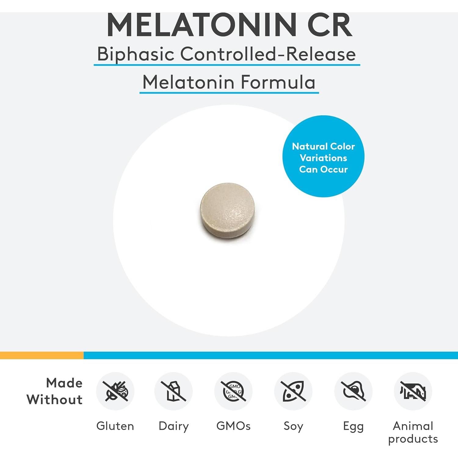 Melatonina CR Xymogen 5mg con Vitamina B6 - 90 Tabletas