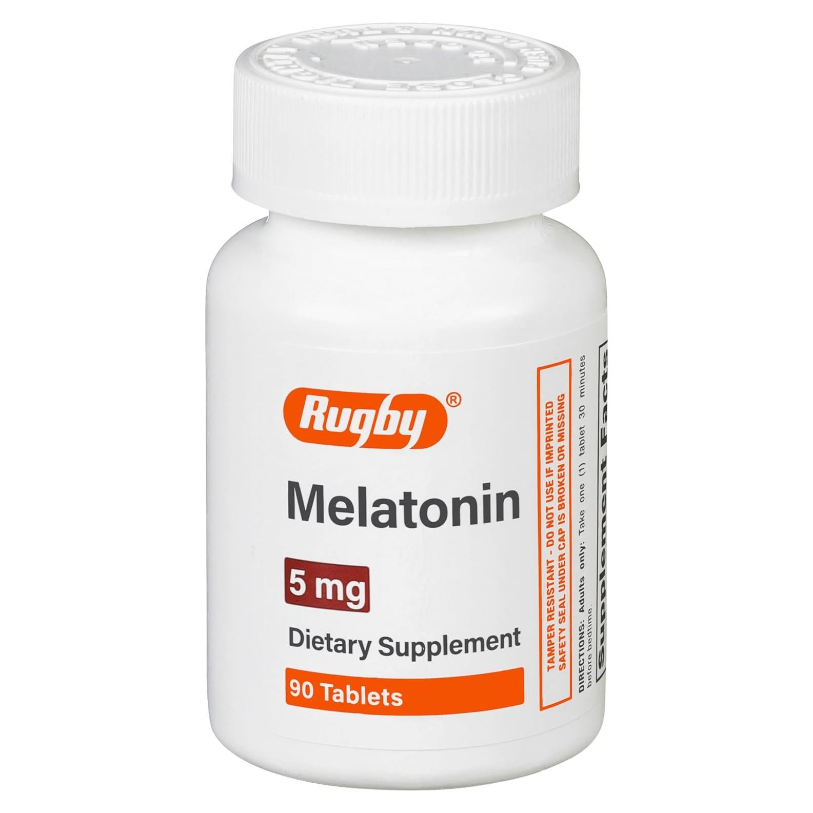 Tabletas de Melatonina Rugby 5mg - Suplemento 90 Unidades