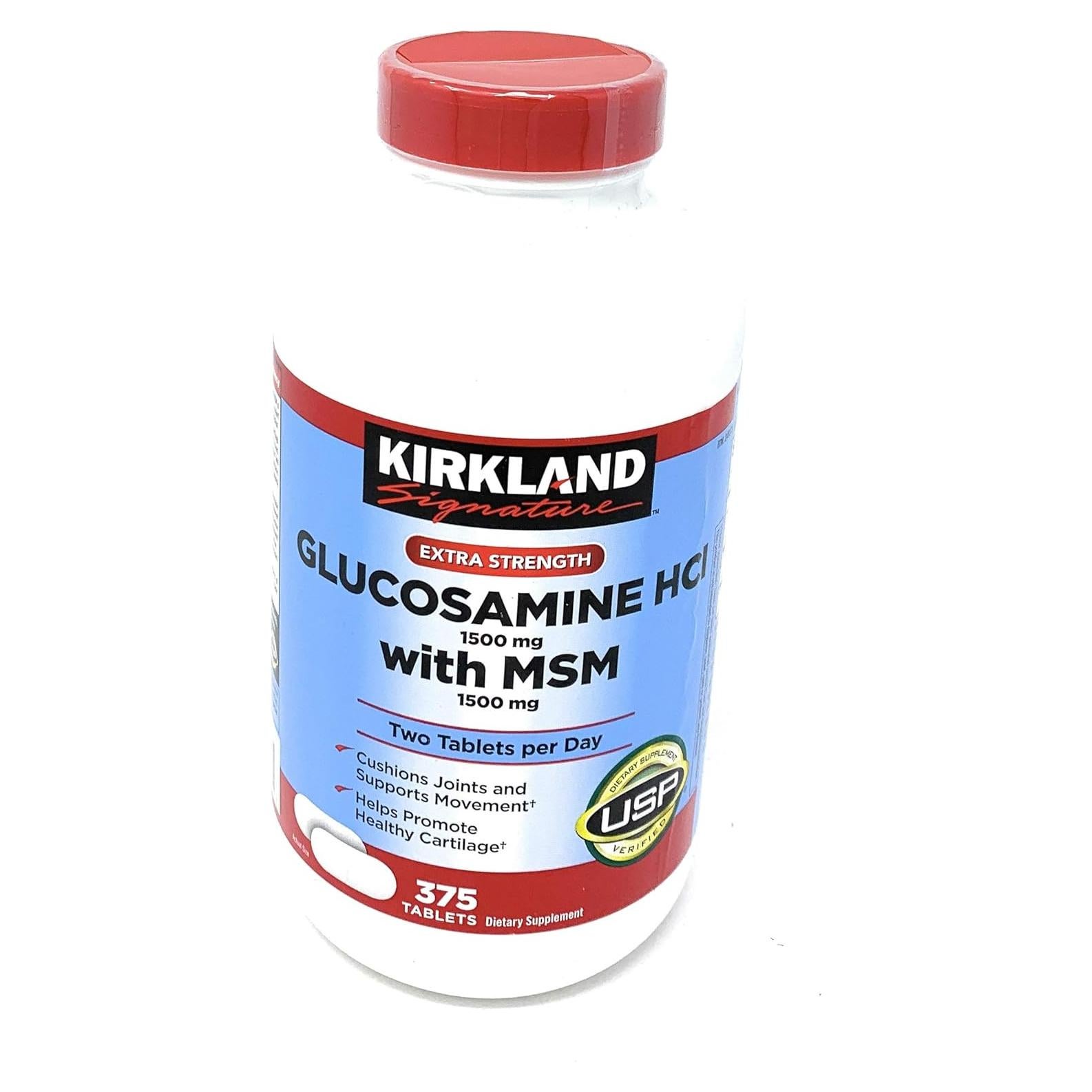 Glucosamina HCI con MSM Kirkland Signature 375 Tabletas