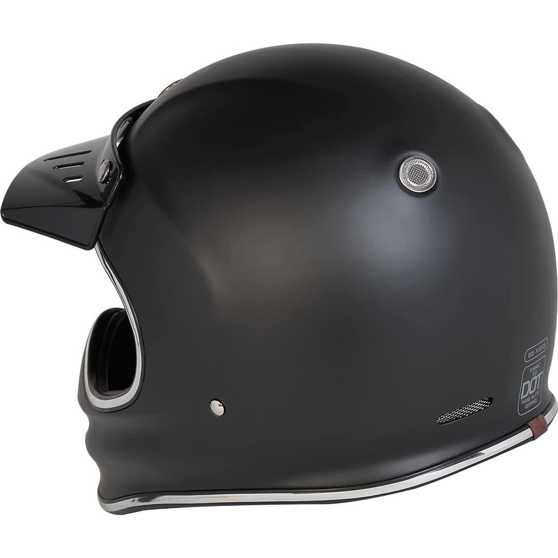 Casco Integral TORC T3 Negro Mate Aprobado DOT ECE