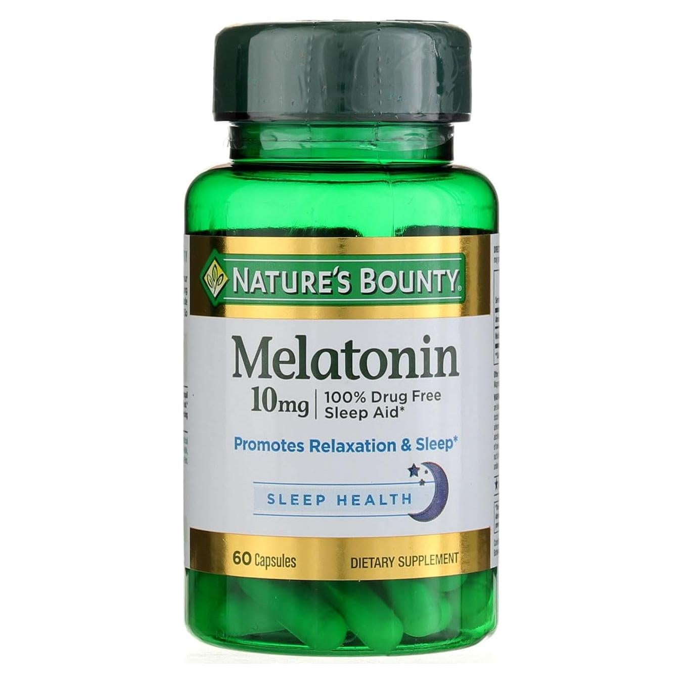 Cápsulas de Melatonina Nature's Bounty 10mg 60 Unidades