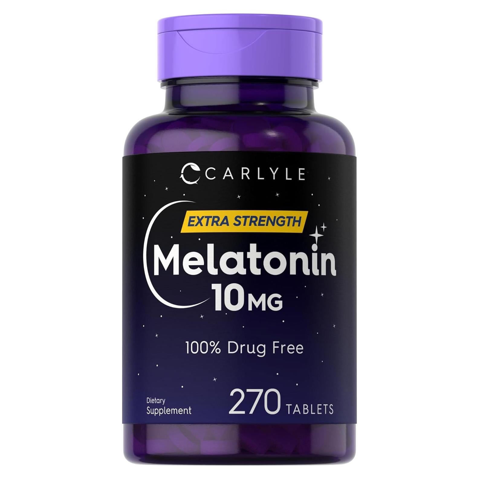 Carlyle Melatonina 10mg 270 Tabletas Vegetarianas L-Theanina