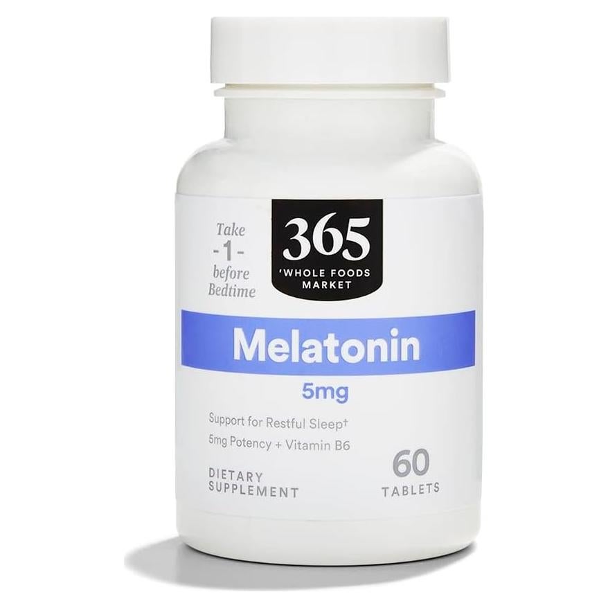 Melatonina 5mg 365 Whole Foods Market 60 Cápsulas