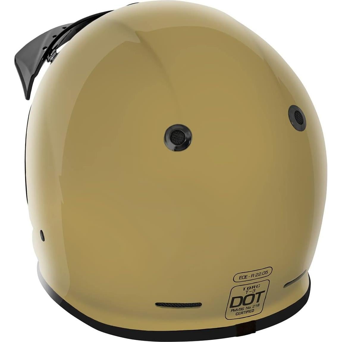 Casco TORC T3 Fibra de Vidrio Retro Aprobado DOT ECE