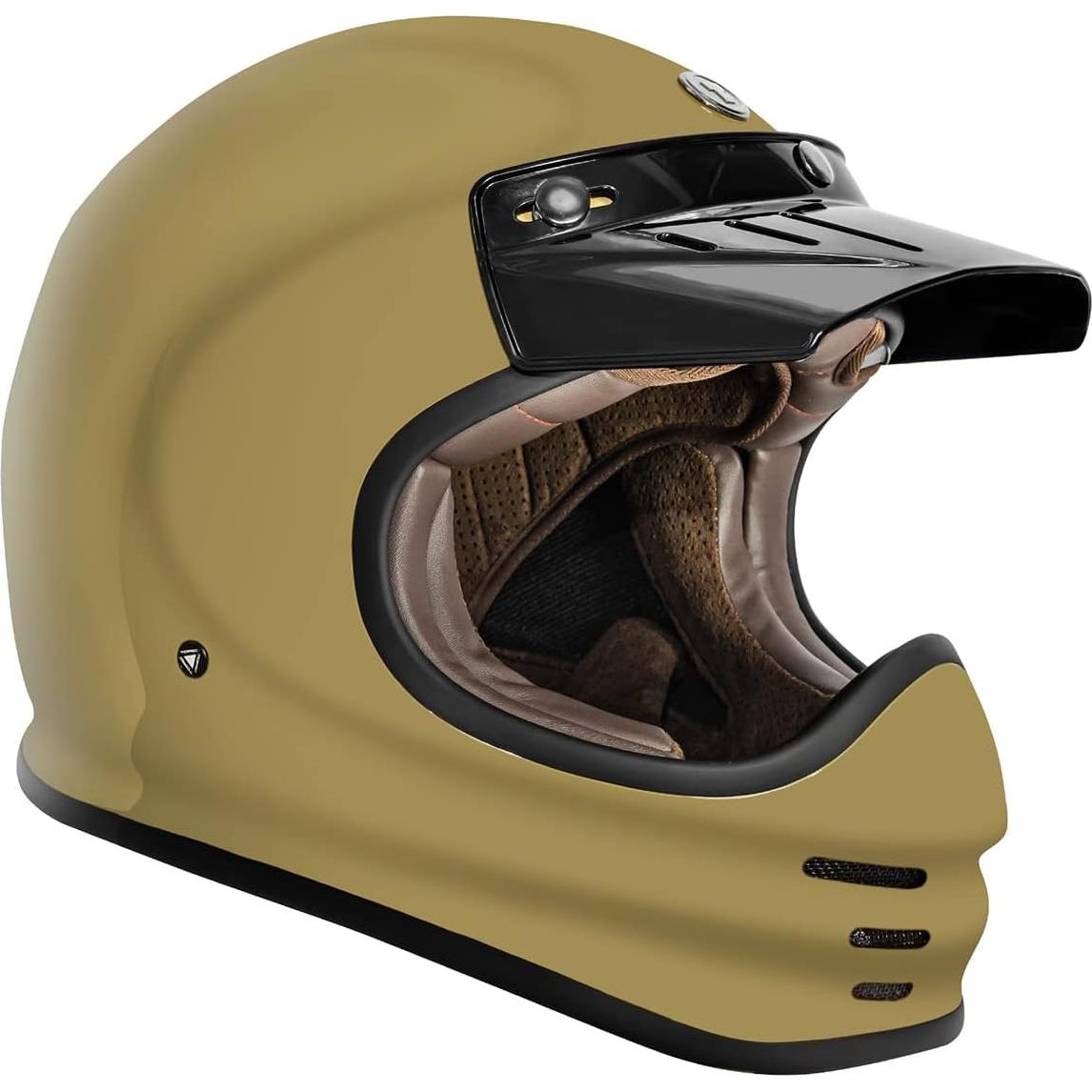 Casco TORC T3 Fibra de Vidrio Retro Aprobado DOT ECE