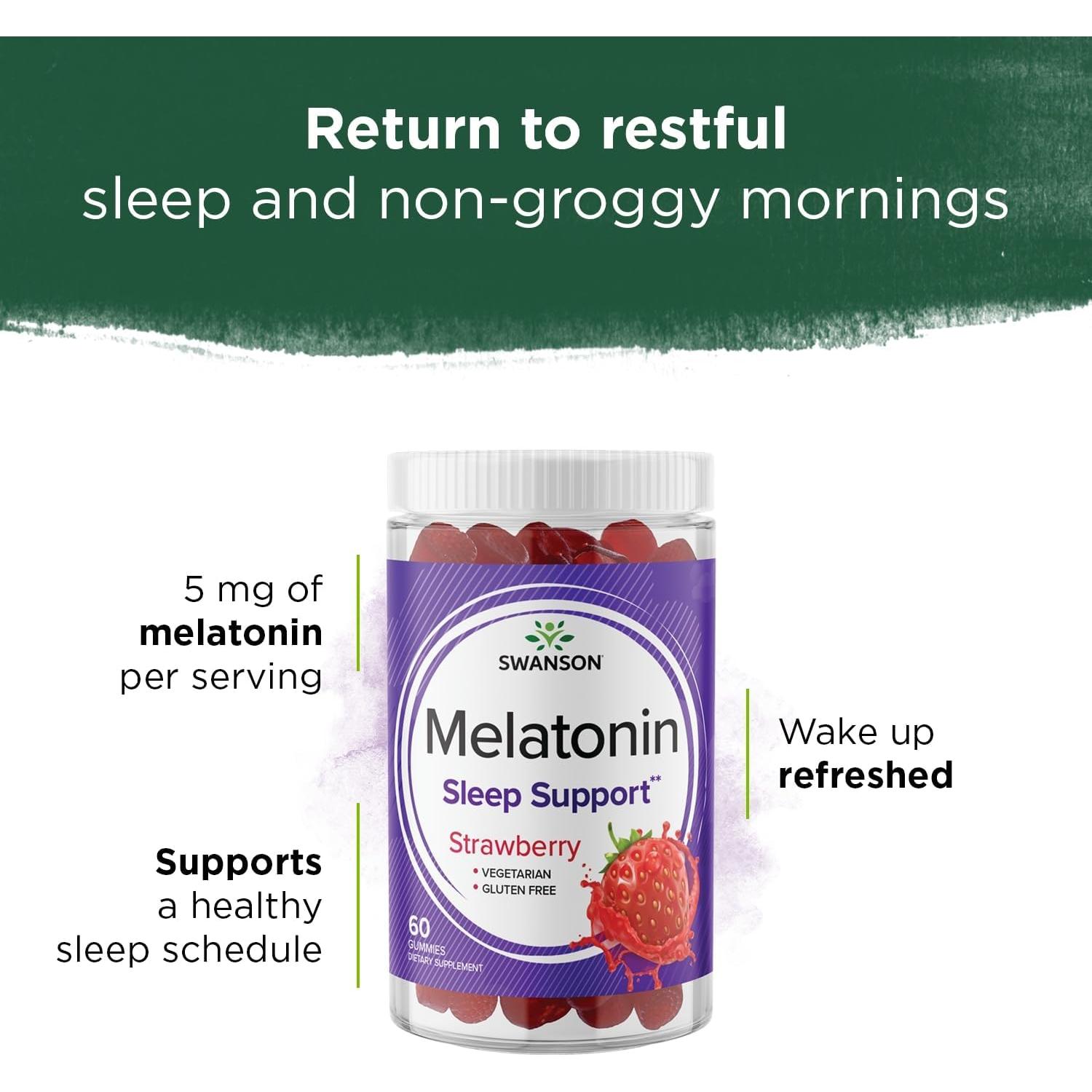 Melatonina Gominola Swanson 2.5mg 60 Gominolas