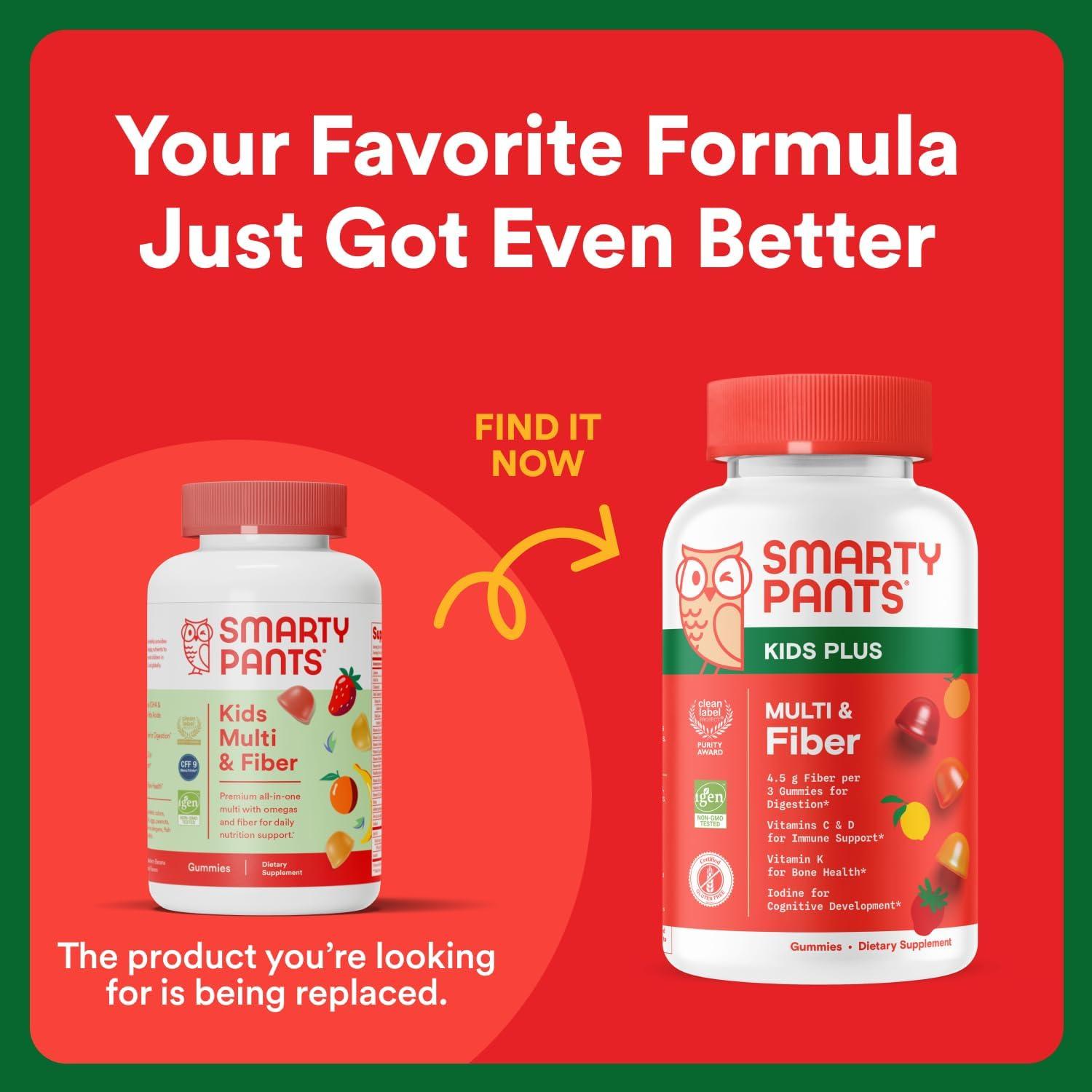 Gomitas Multivitamínicas y de Fibra SmartyPants 120 Unidades