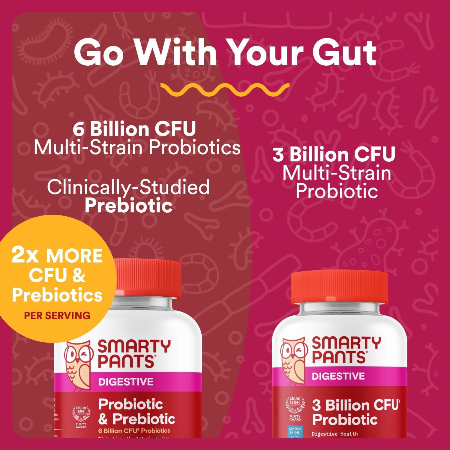 SmartyPants Gomas Probioticas y Prebioticas Uva 60 Gomas