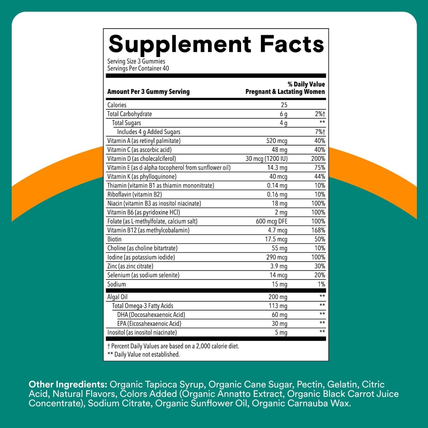 SmartyPants Vitaminas Prenatales Gominolas 120 Unidades