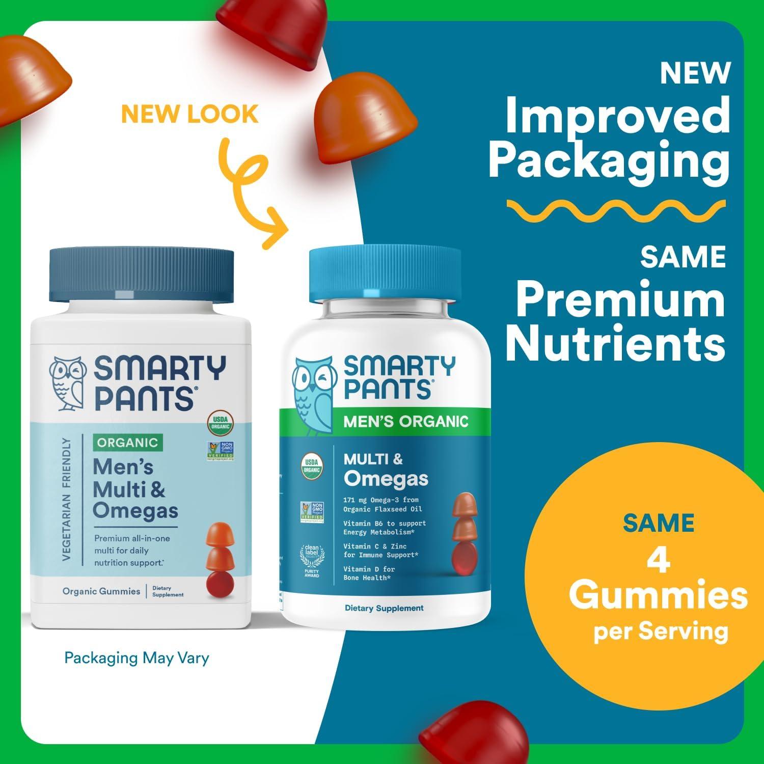 SmartyPants Multivitamina Orgánica para Hombres - 120 Gominolas