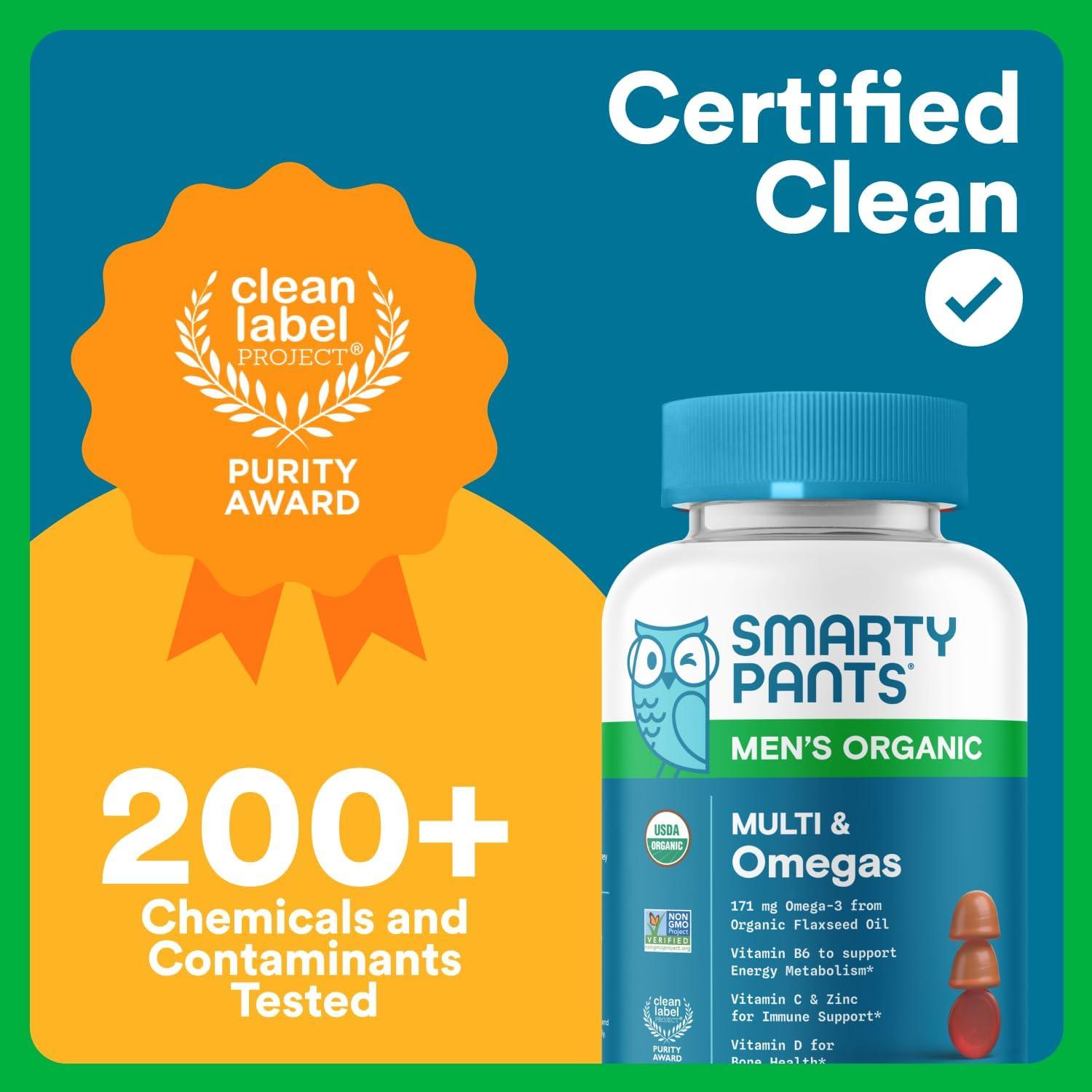 SmartyPants Multivitamina Orgánica para Hombres - 120 Gominolas