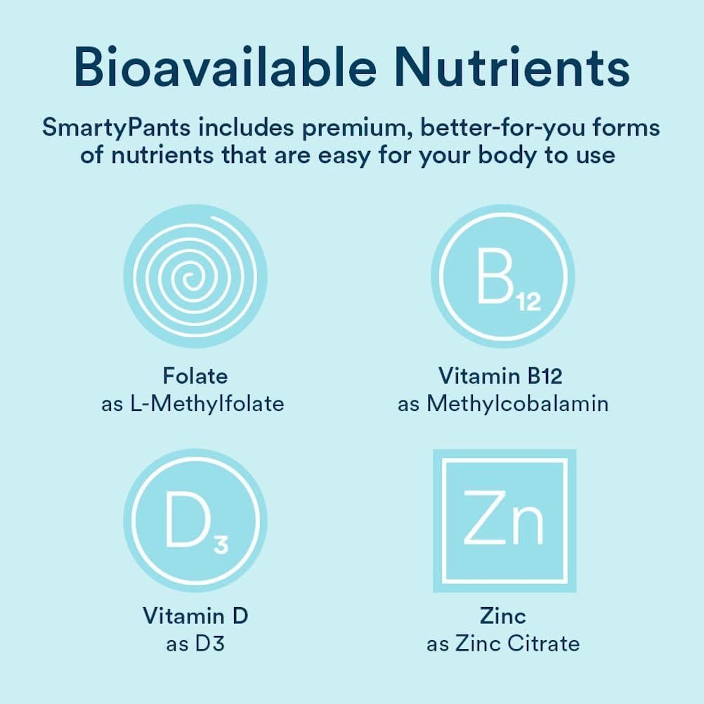 Multivitamina y Probióticos Orgánicos SmartyPants 120 Cápsulas
