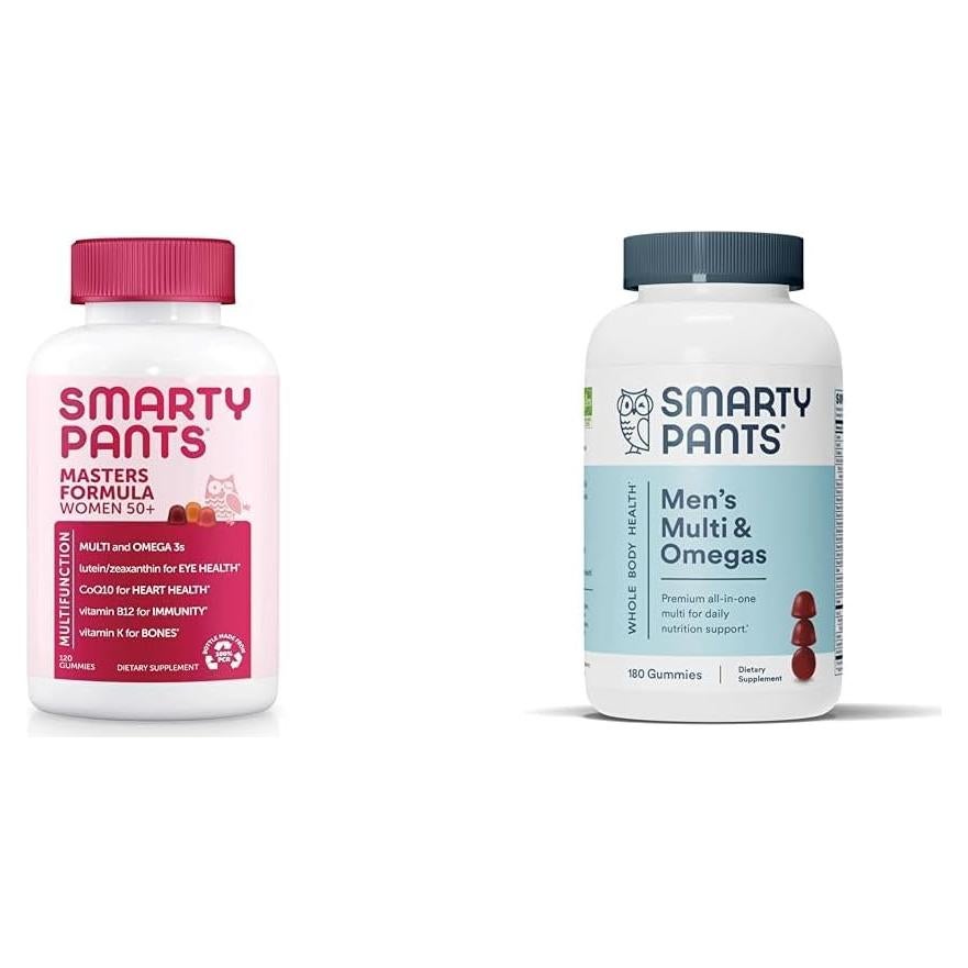 SmartyPants Multivitaminas Gominolas 50+ Mujeres y Hombres 180u