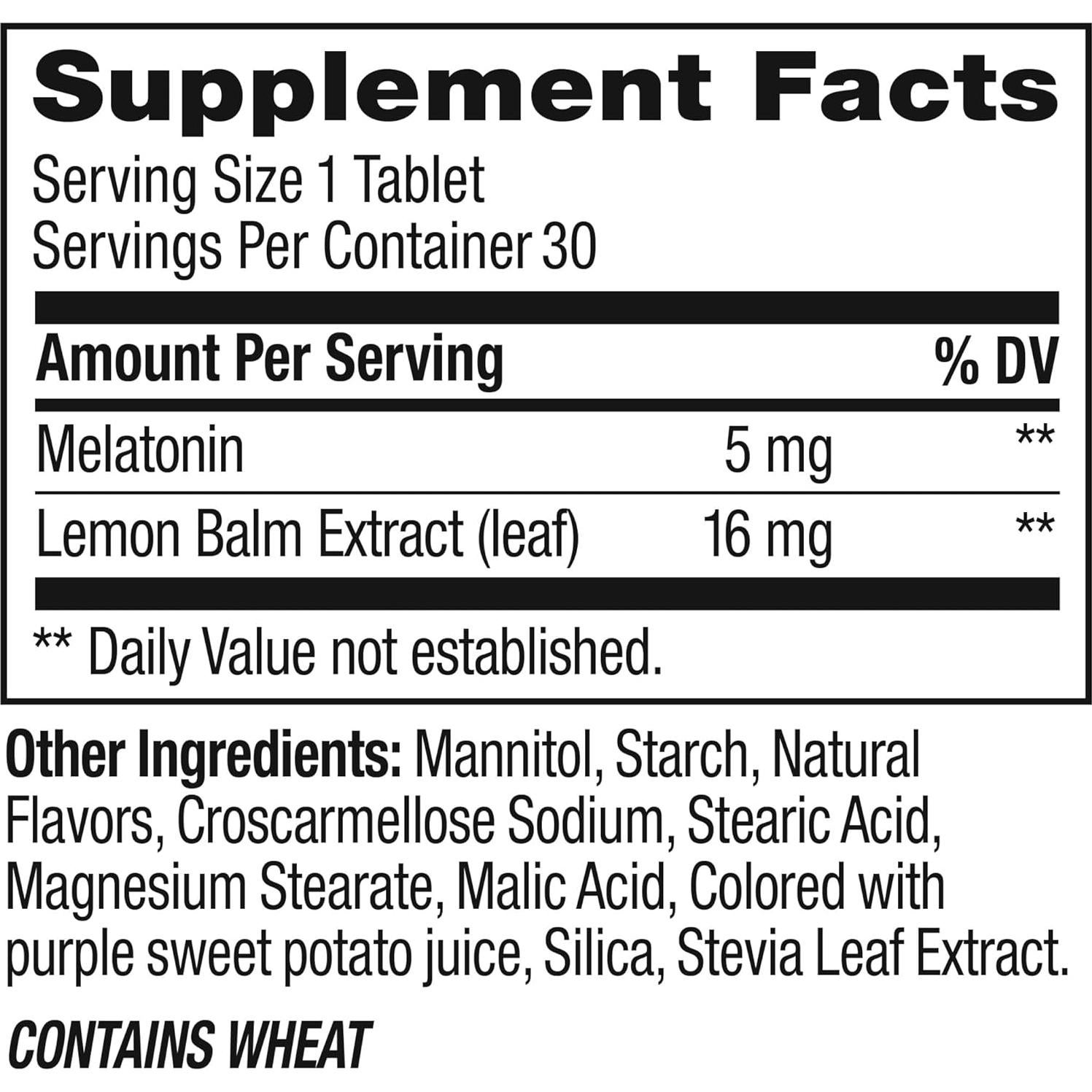 Tabletas de Sueño OLLY Extra Fuertes 5mg Melatonina Sabor Fresa - 30ct