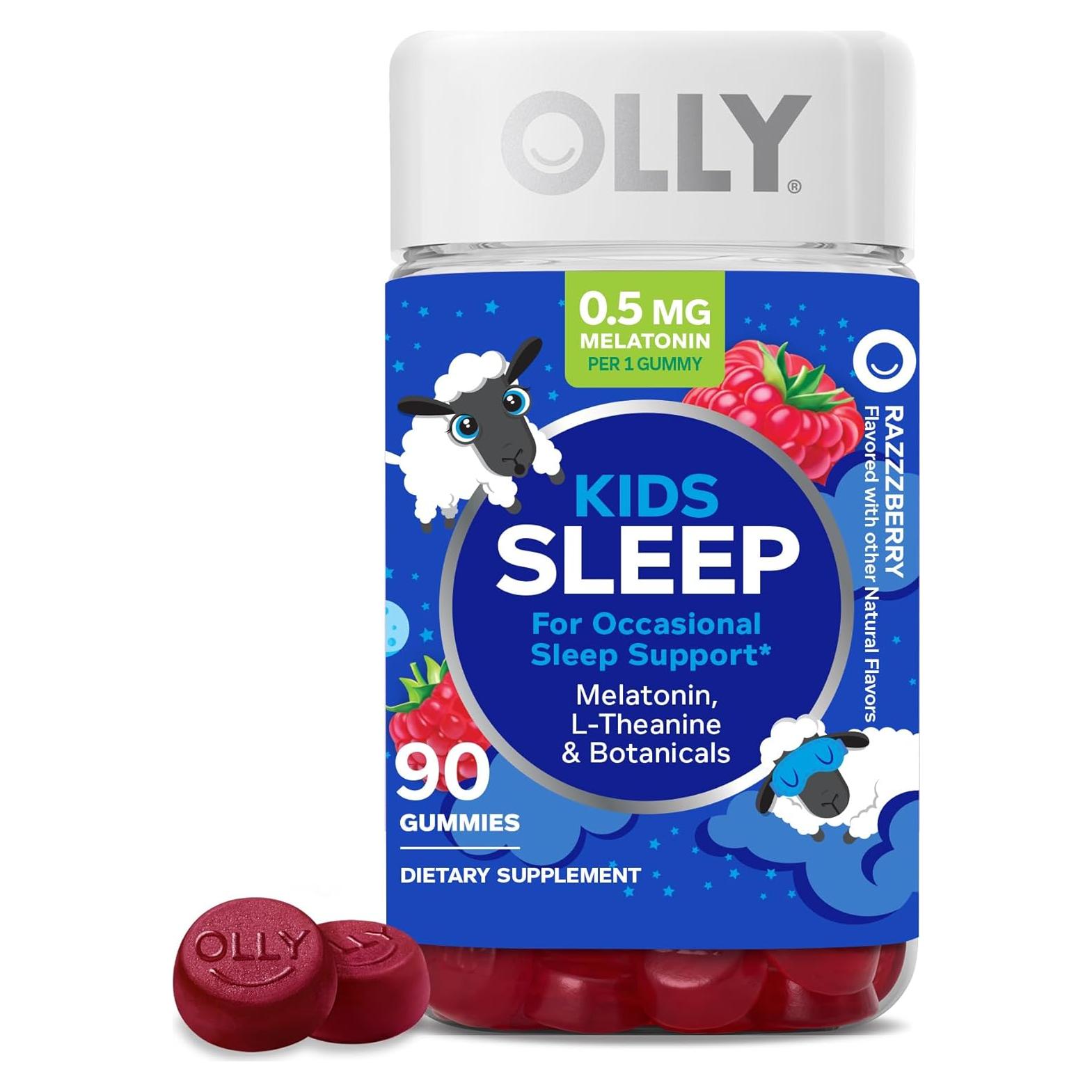 Gominolas OLLY para dormir niños 90 unidades 0.5mg melatonina