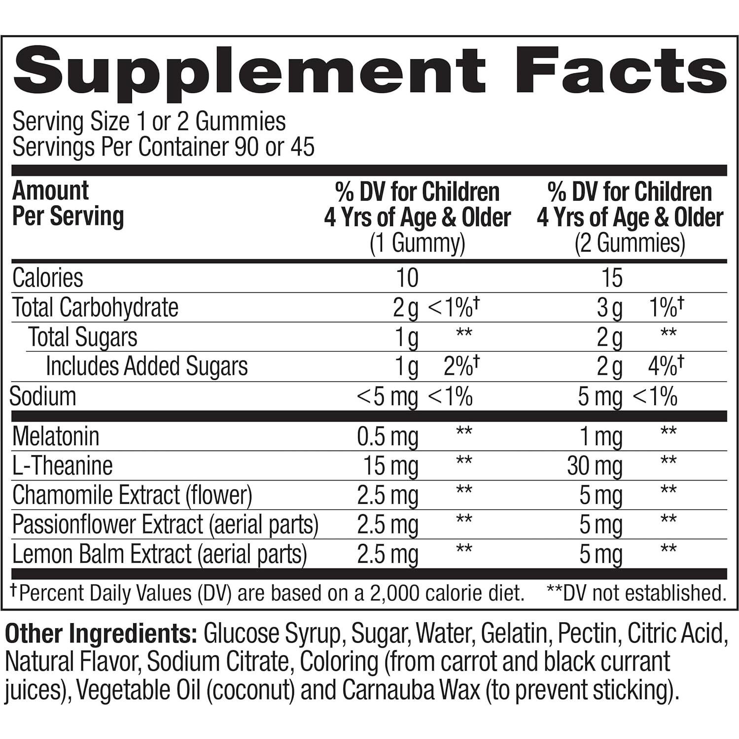 Gominolas OLLY para dormir niños 90 unidades 0.5mg melatonina