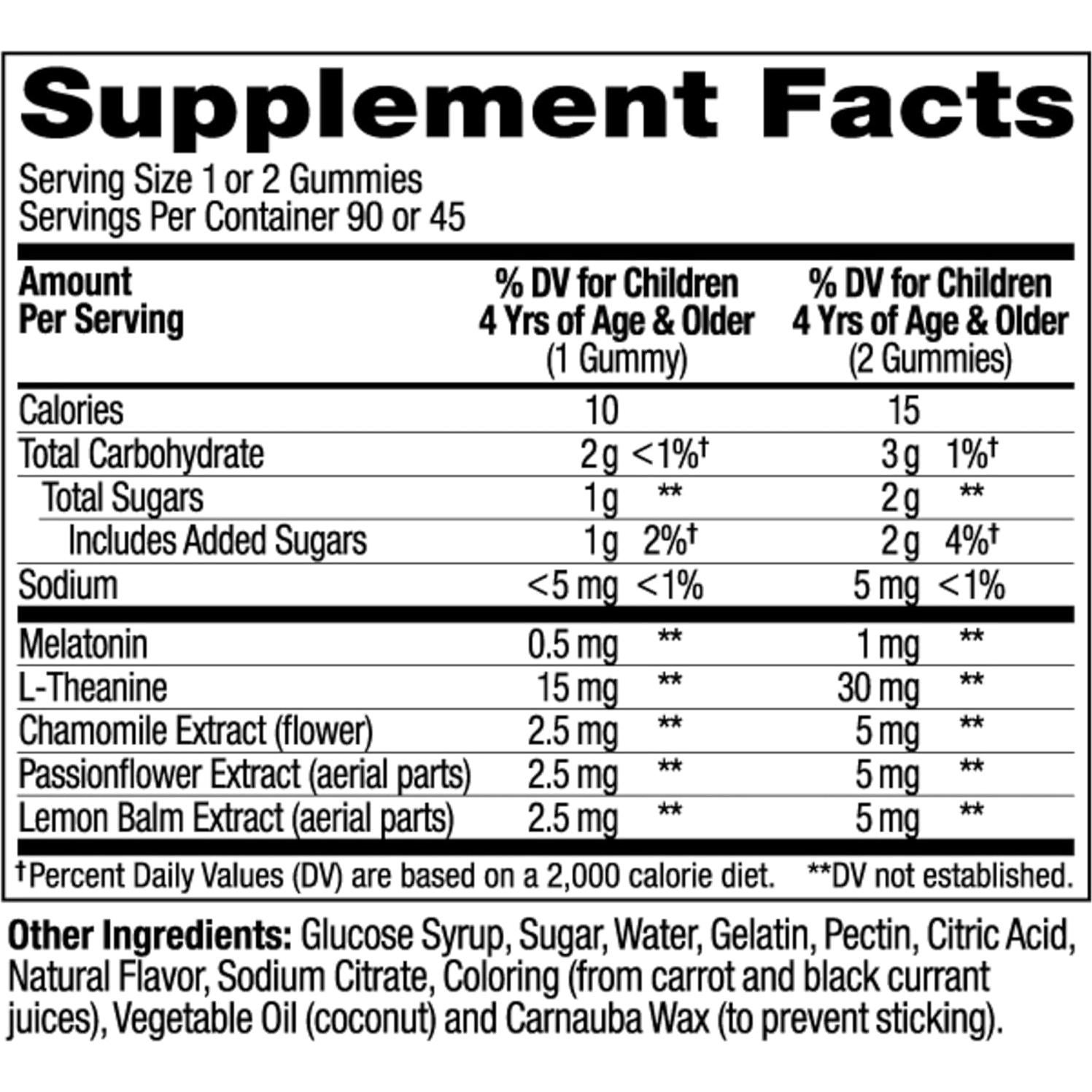 Gominolas OLLY para dormir niños 90 unidades 0.5mg melatonina