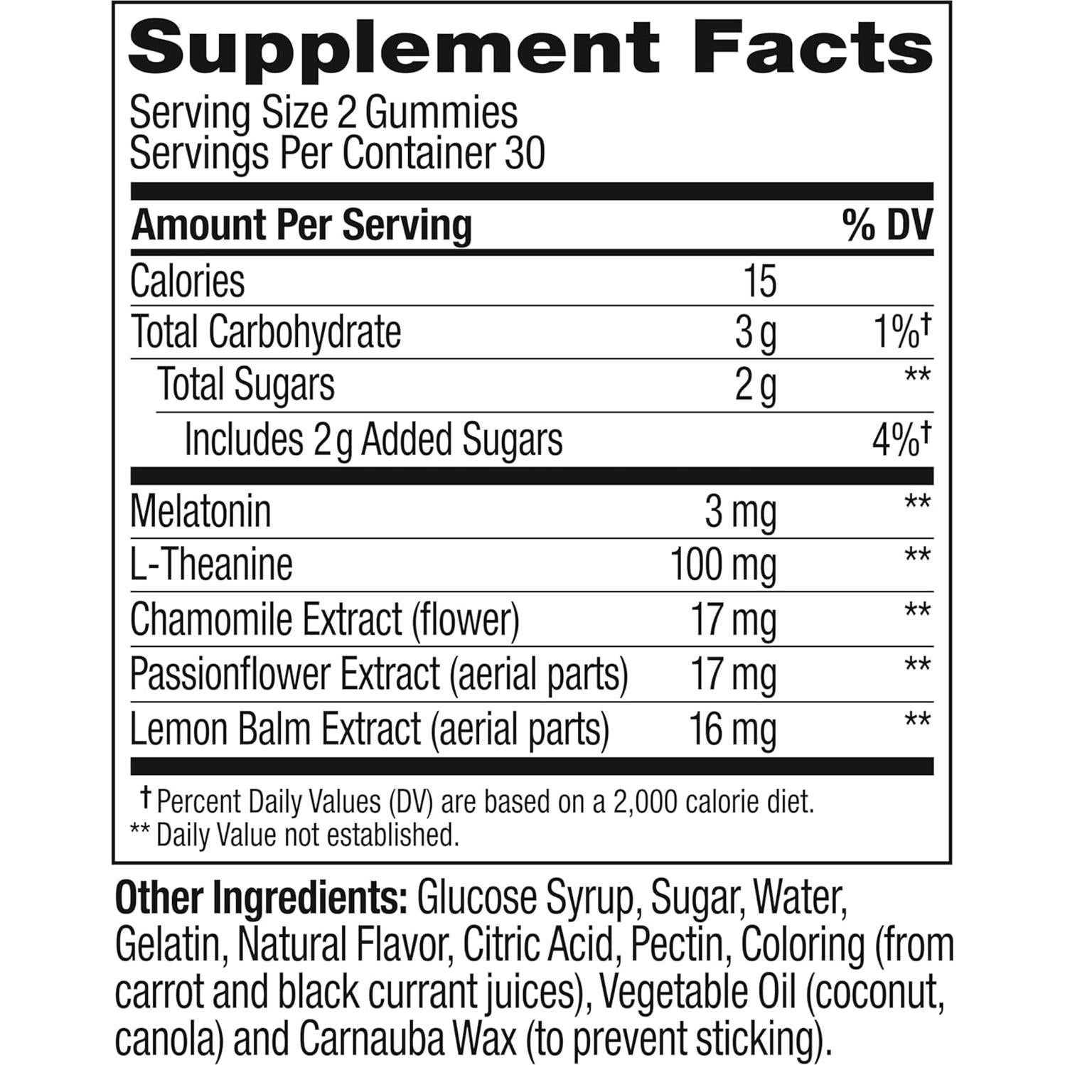 Gominolas para Dormir OLLY 60 Unidades con Melatonina y L-Teanina