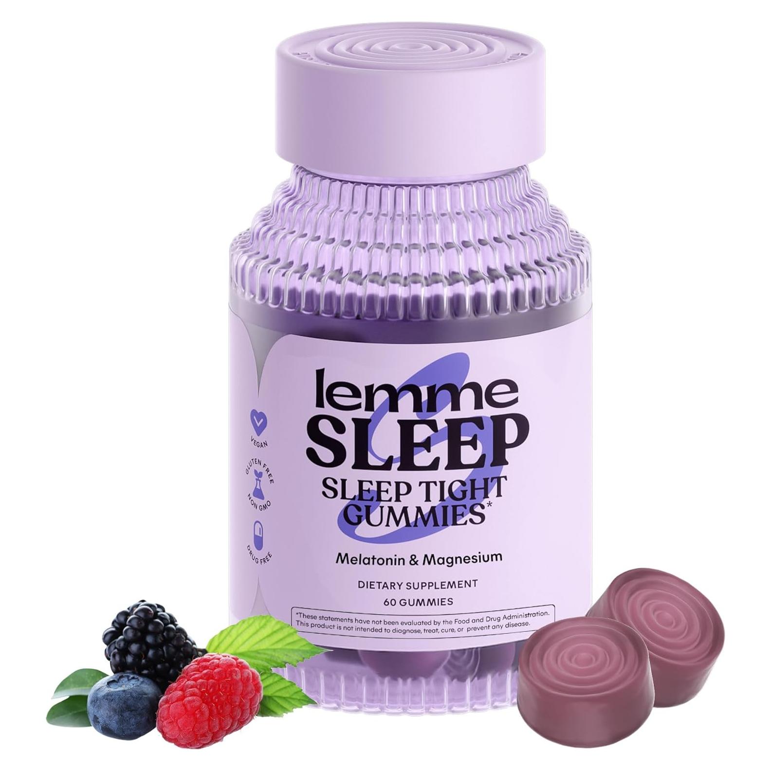 Gomitas Lemme Sleep con 5mg de Melatonina y L-Teanina - 60 Unidades