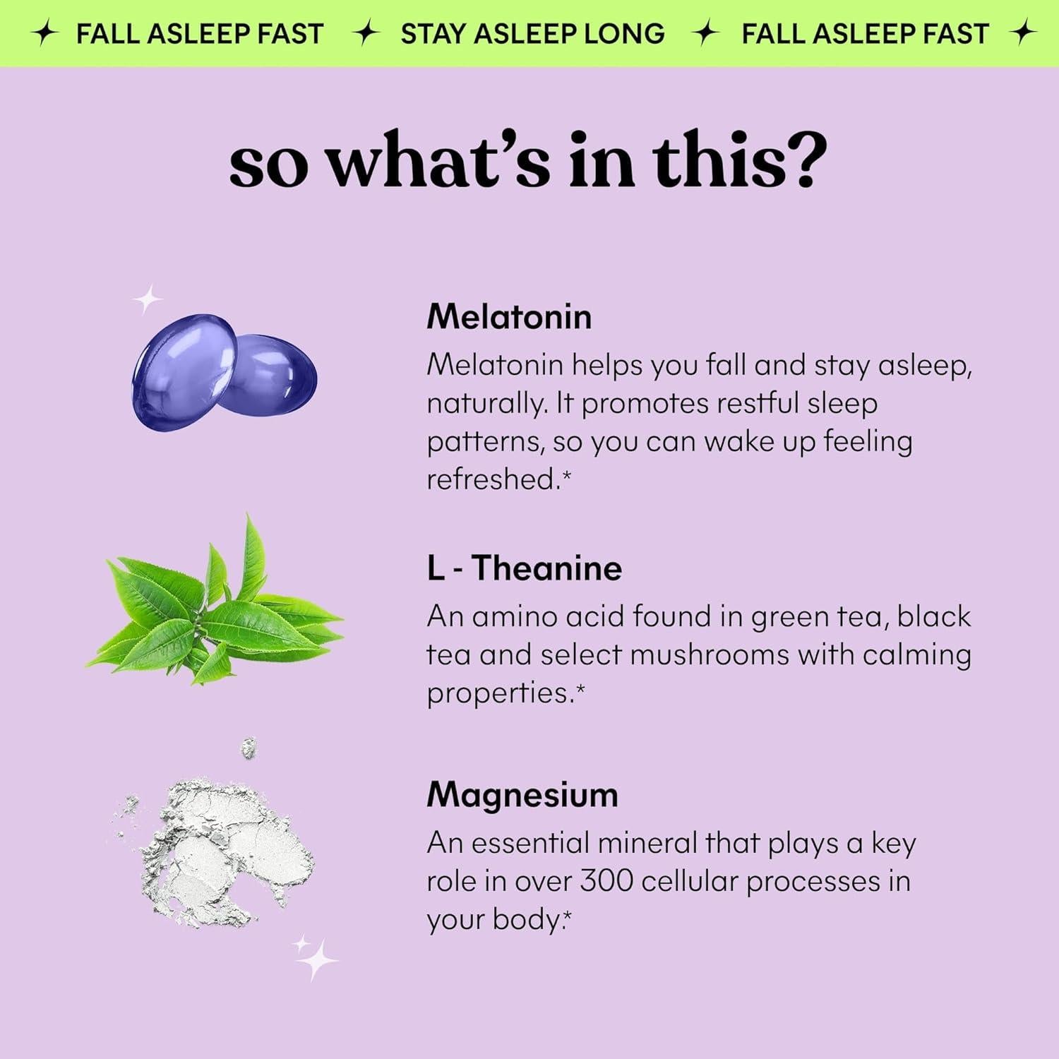 Gomitas Lemme Sleep con 5mg de Melatonina y L-Teanina - 60 Unidades