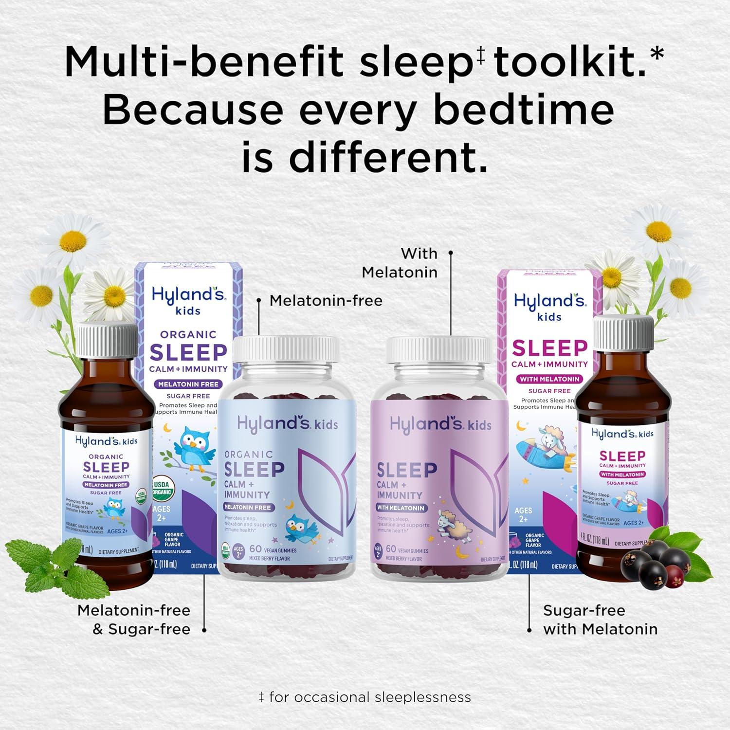 Gomitas Orgánicas para Sueño Hyland's Kids 60 Unidades Sin Melatonina