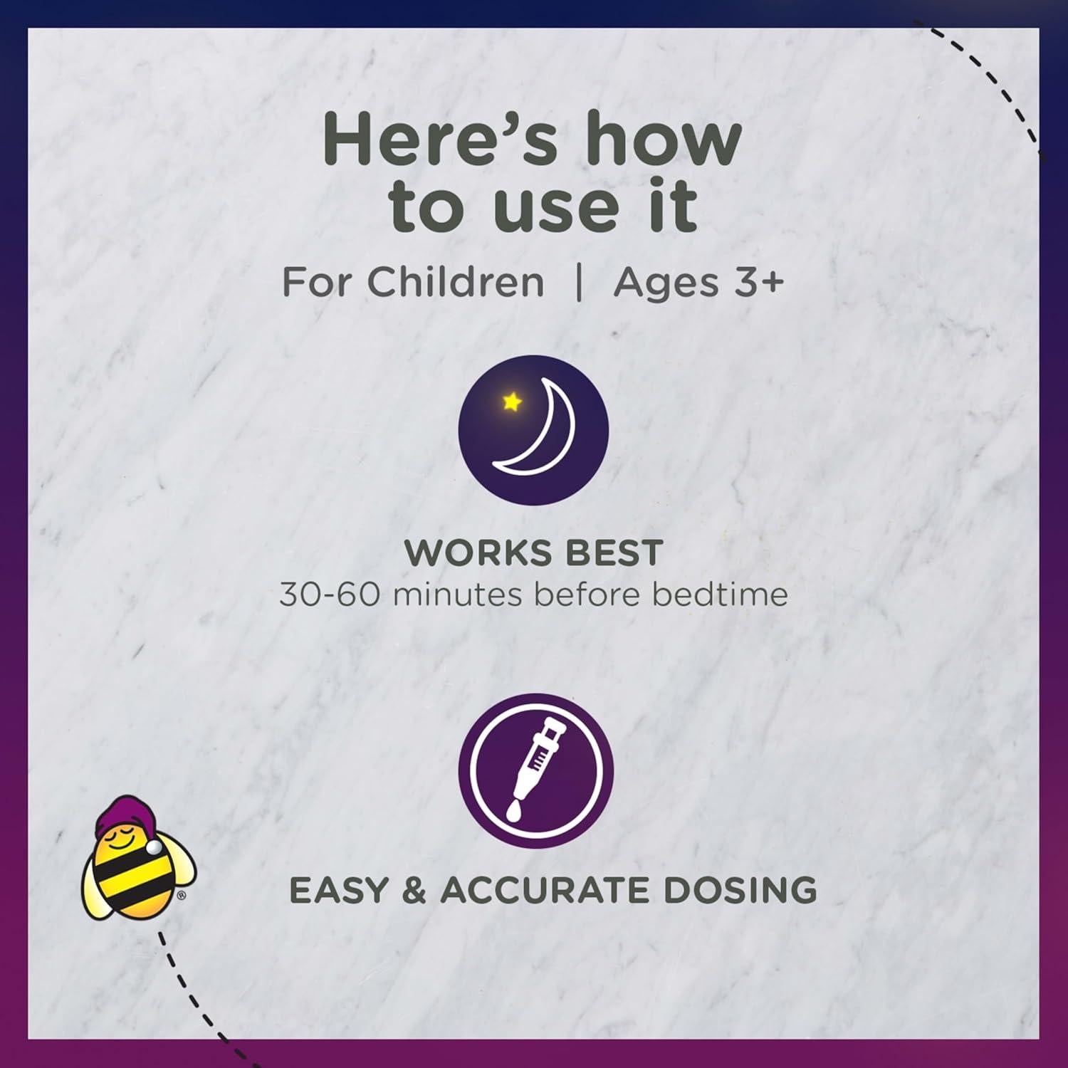 Suplemento Líquido para Sueño Niños Zarbee's 1mg Melatonina 29.57ml