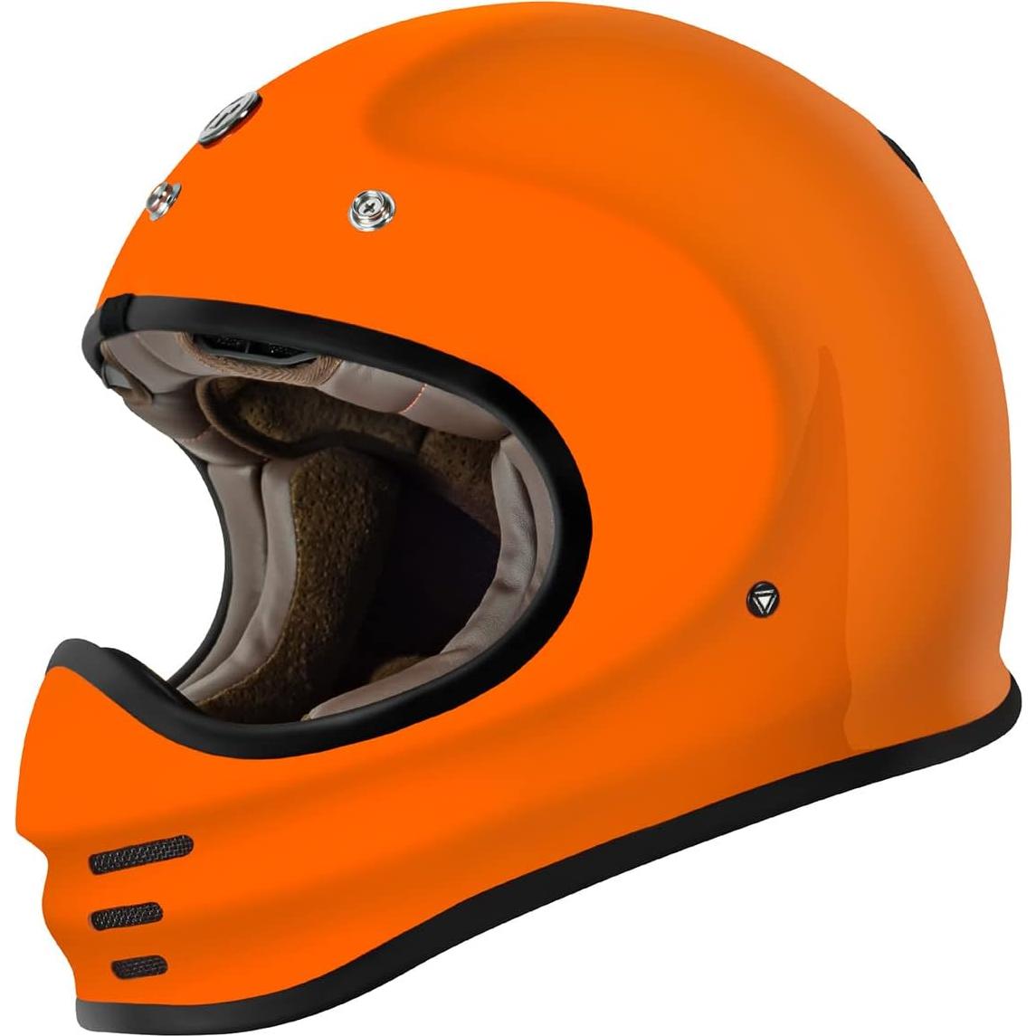 Casco Integral TORC T3 Naranja Brillante Unisex Aprobado DOT