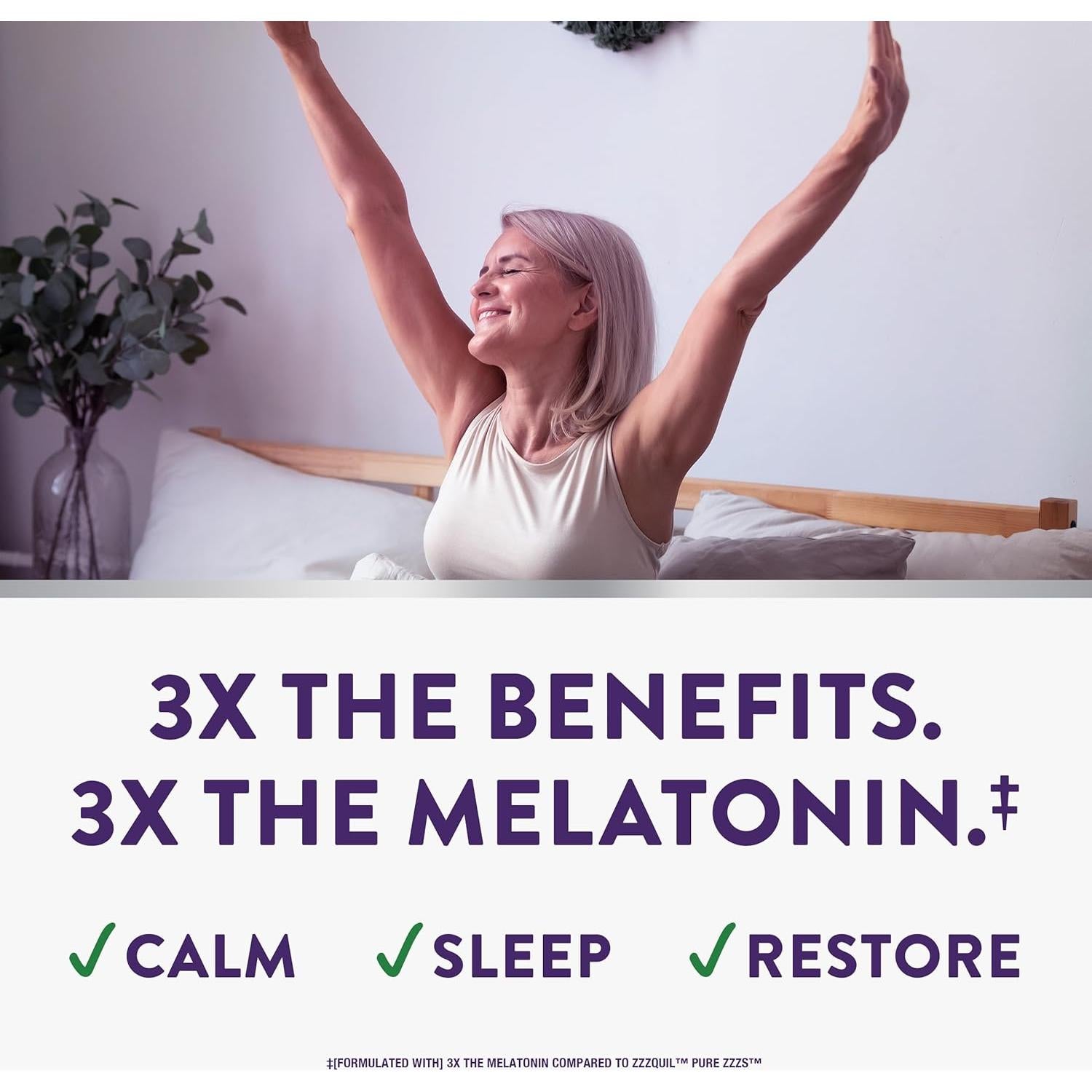 Gominolas ZzzQuil PURE Zzzs 6mg Melatonina y Ashwagandha