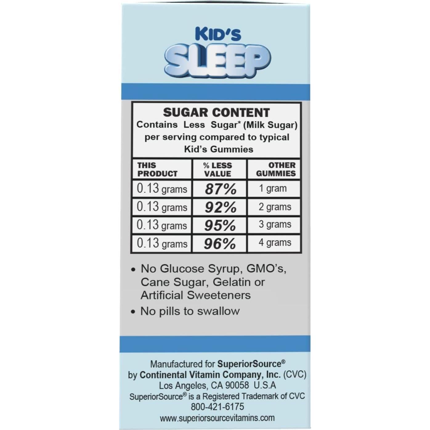 Melts de Sueño Limpio para Niños Superior Source - 90 Tabletas