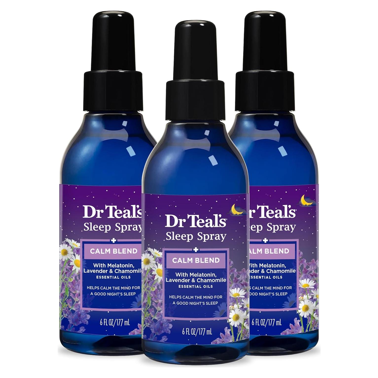 Spray para Dormir Dr Teal con Melatonina y Aceites Esenciales 177 ml