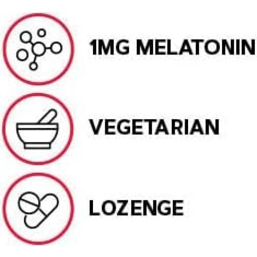 GNC Melatonina 1mg Cereza - 60 Pastillas Vegetarianas
