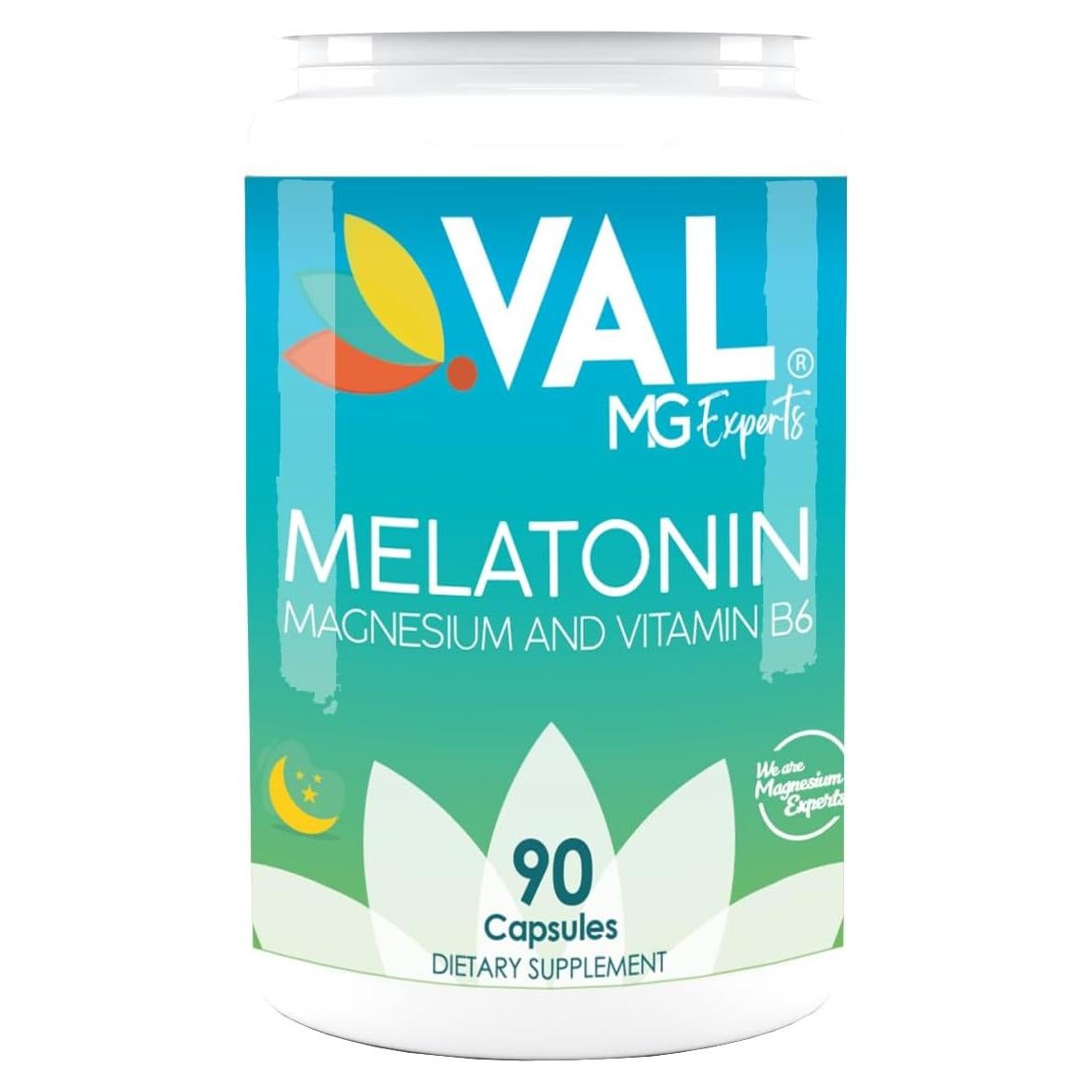 Suplemento de Melatonina 3mg VAL Mg Experts con B6 y Magnesio