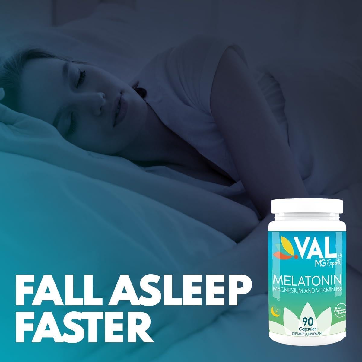 Suplemento de Melatonina 3mg VAL Mg Experts con B6 y Magnesio