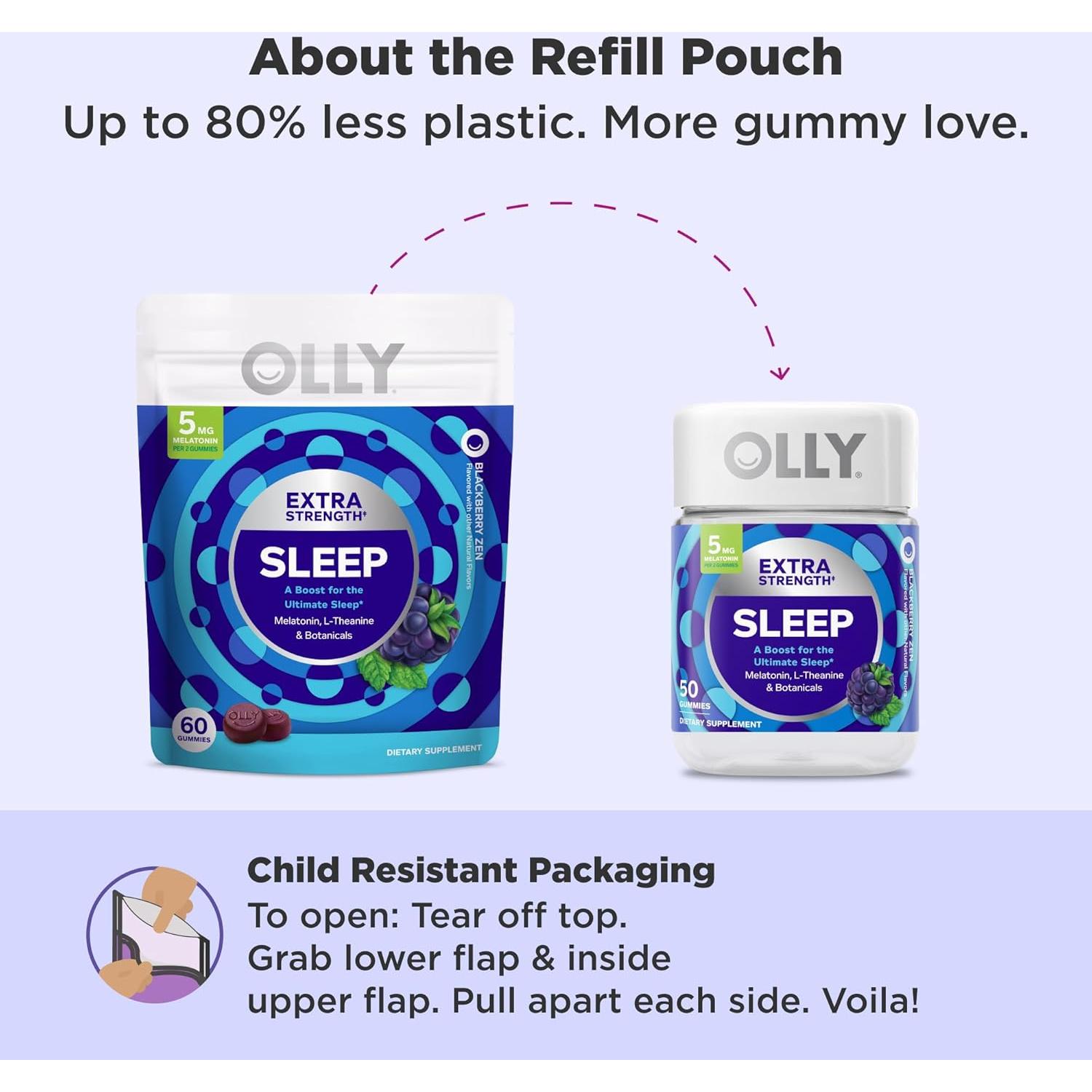 Gomitas OLLY Sueño Extra Fuerte 60 unidades - 5 mg Melatonina