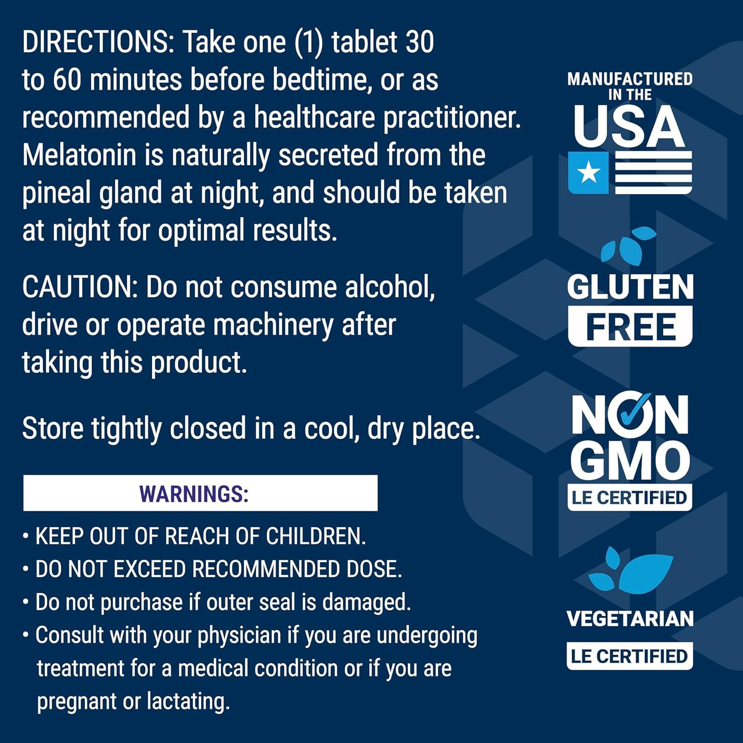 Melatonina 3 mg Life Extension 60 Tabletas Vegetarianas