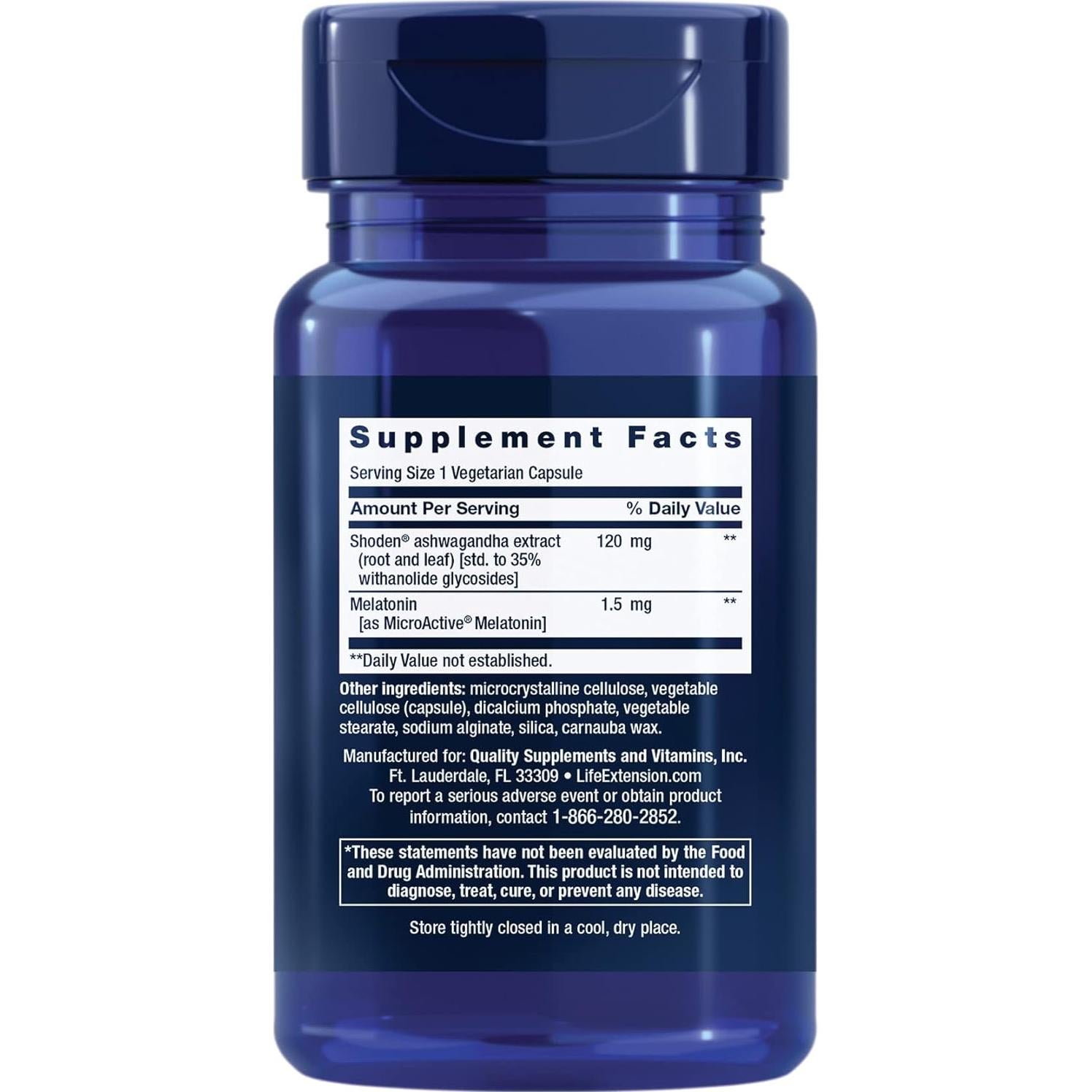 Suplemento de Sueño Life Extension 30 Cápsulas Vegetales