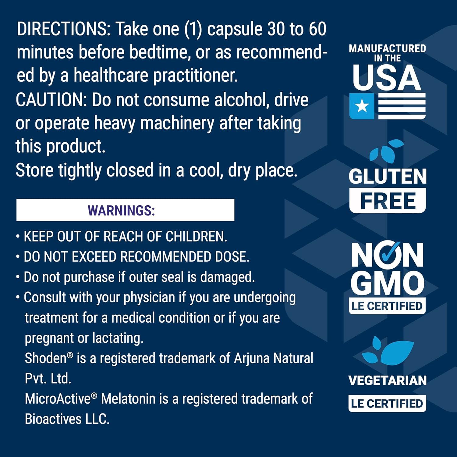 Suplemento de Sueño Life Extension 30 Cápsulas Vegetales