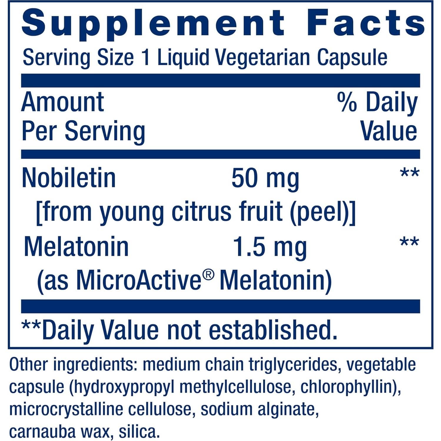 Life Extension Circadian Sleep 30 Cápsulas - Melatonina 1.5 mg
