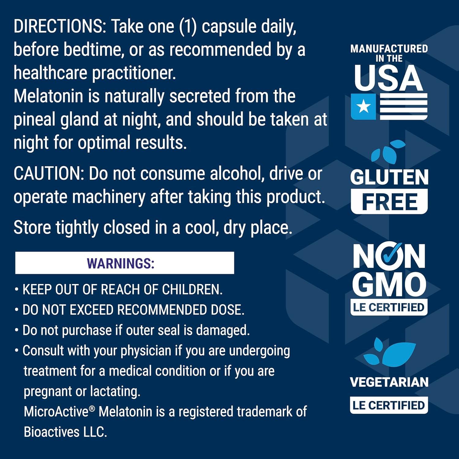 Life Extension Circadian Sleep 30 Cápsulas - Melatonina 1.5 mg