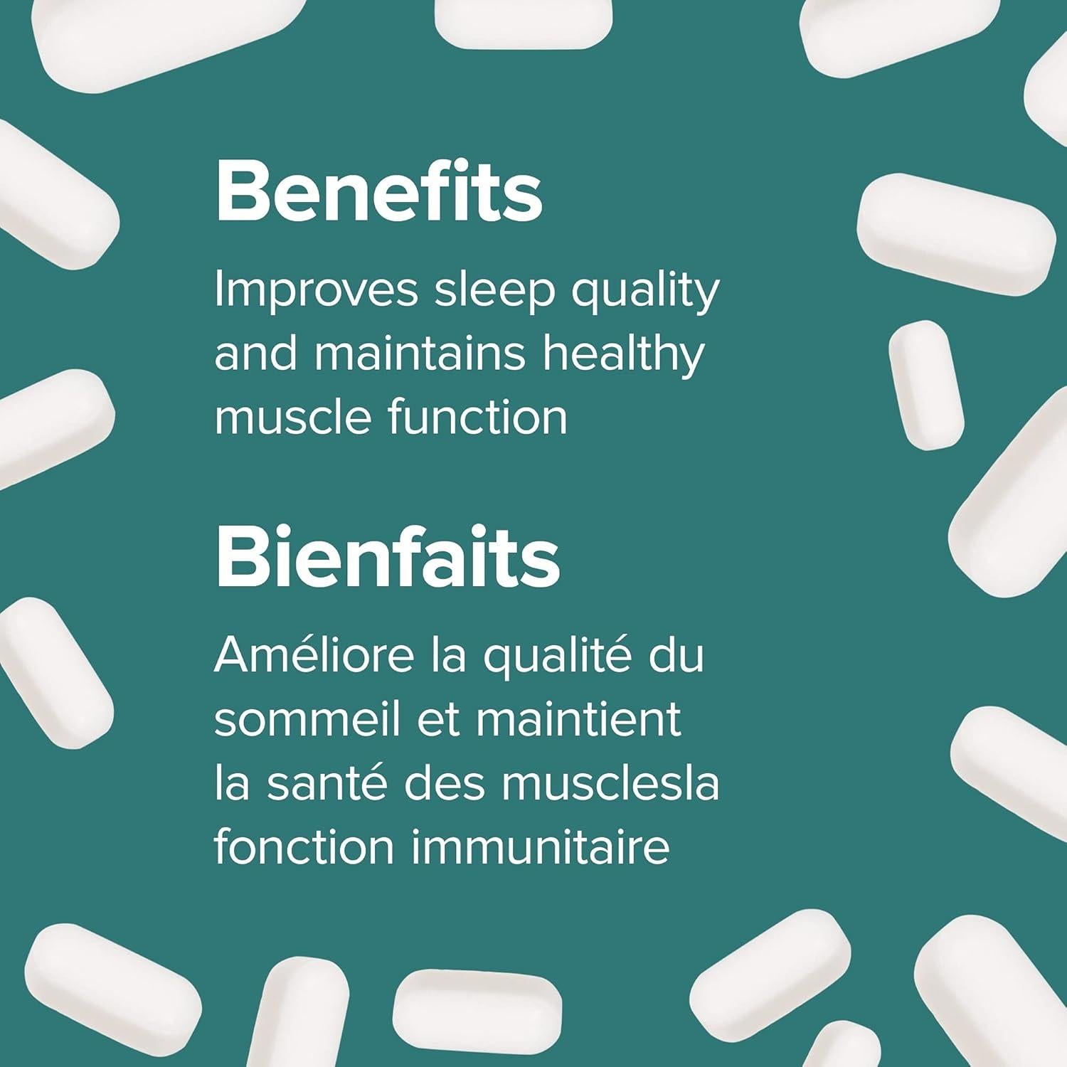 Melatonina 10 mg con Magnesio 150 mg Webber Naturals 60 Tabletas