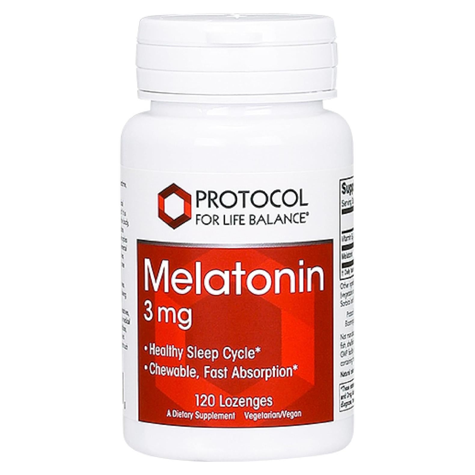 Melatonina 3mg Protocolo Para el Equilibrio de Vida - 120 Pastillas Masticables