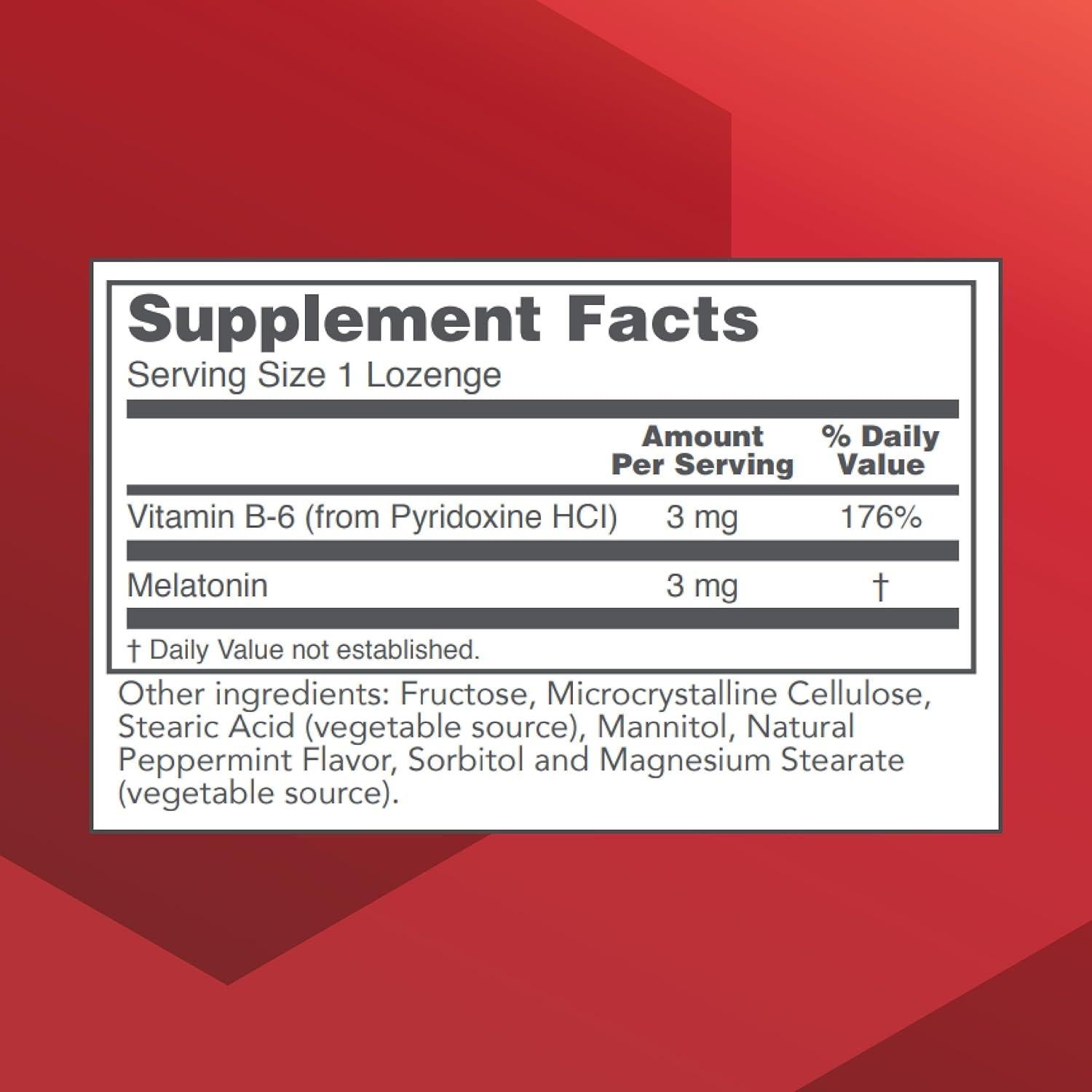 Melatonina 3mg Protocolo Para el Equilibrio de Vida - 120 Pastillas Masticables