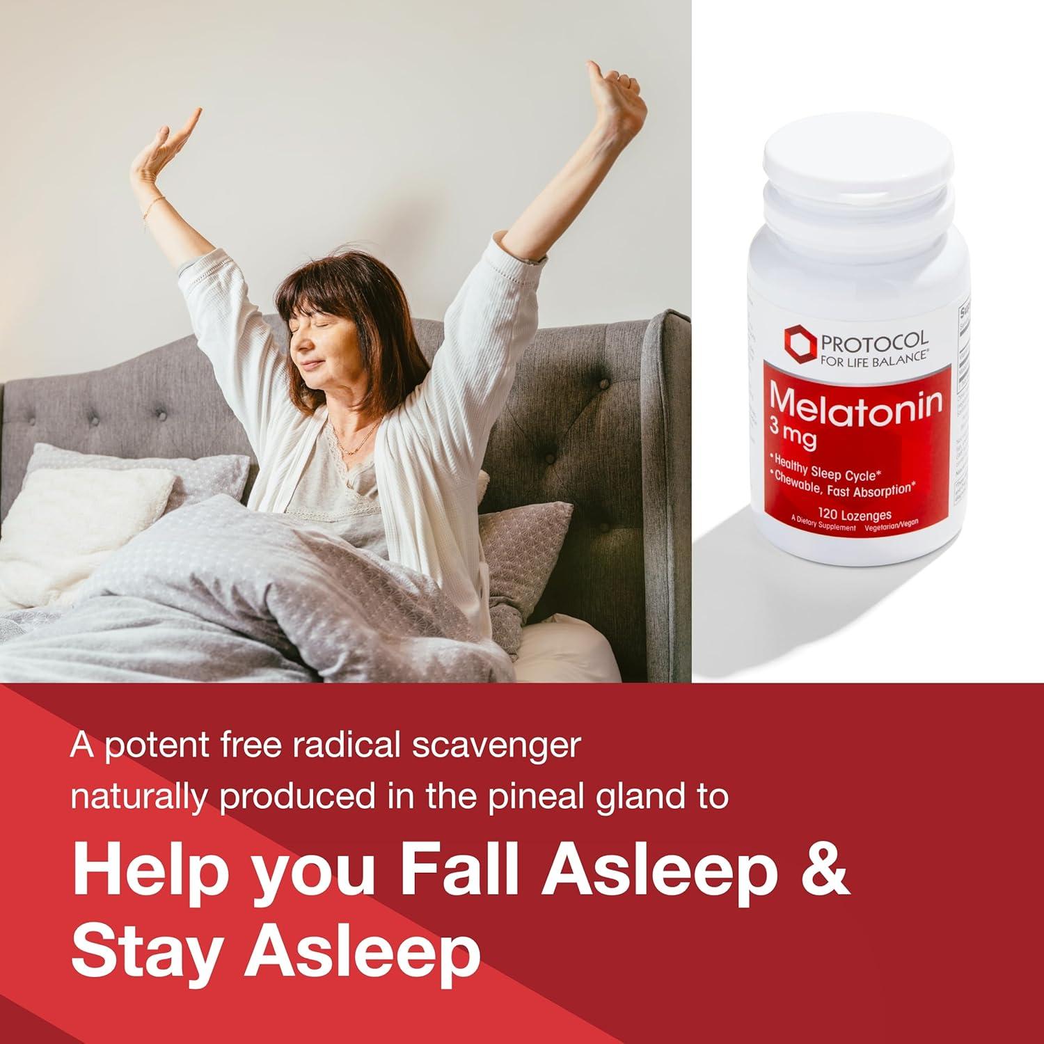 Melatonina 3mg Protocolo Para el Equilibrio de Vida - 120 Pastillas Masticables