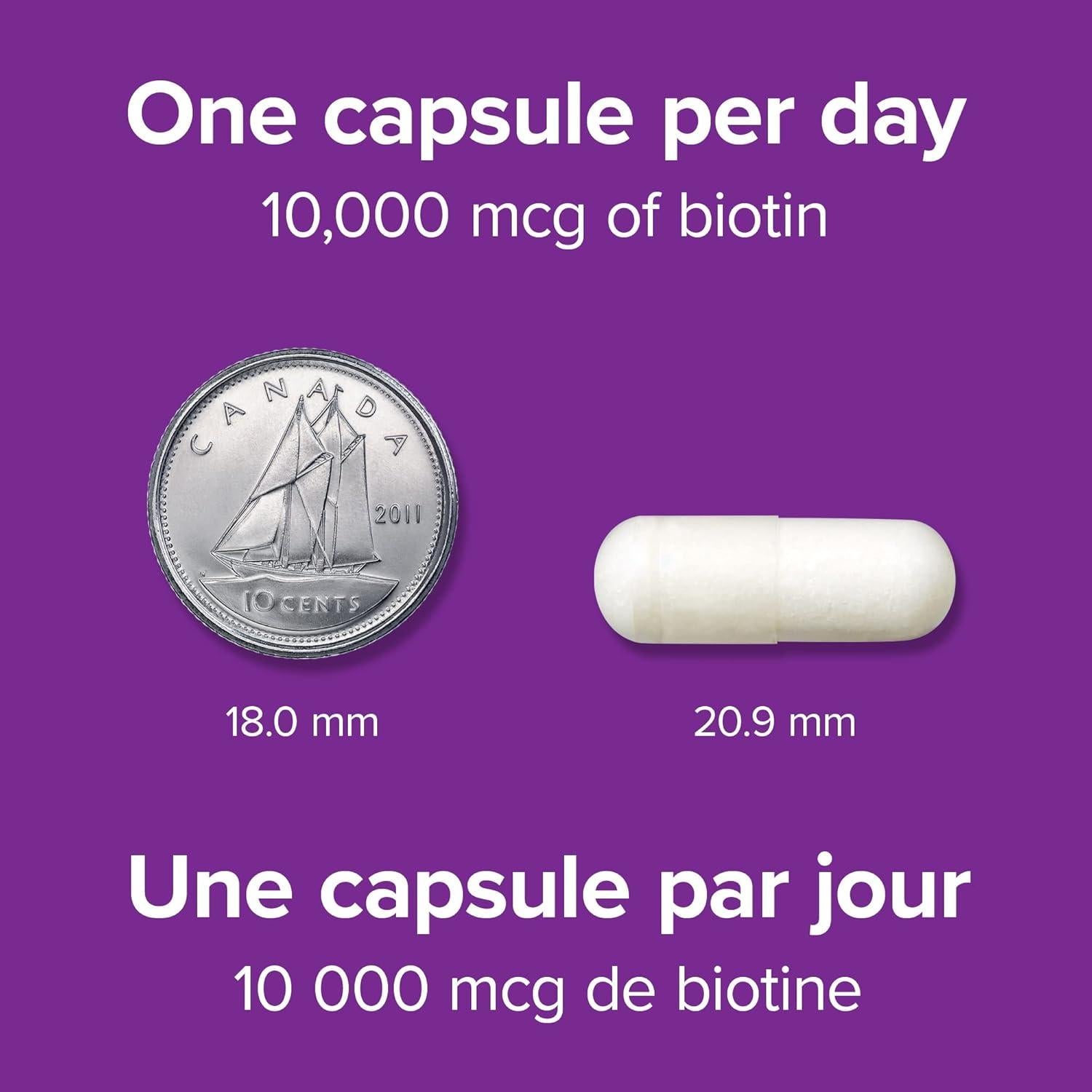 Biotina Webber Naturals 10,000 mcg 120 Cápsulas