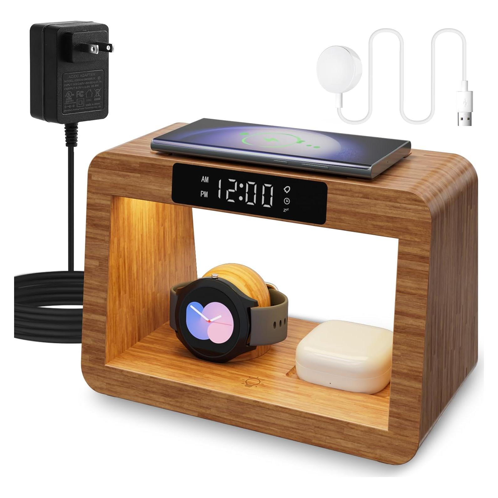 Estación de Carga Inalámbrica Samsung 5 en 1 con Reloj