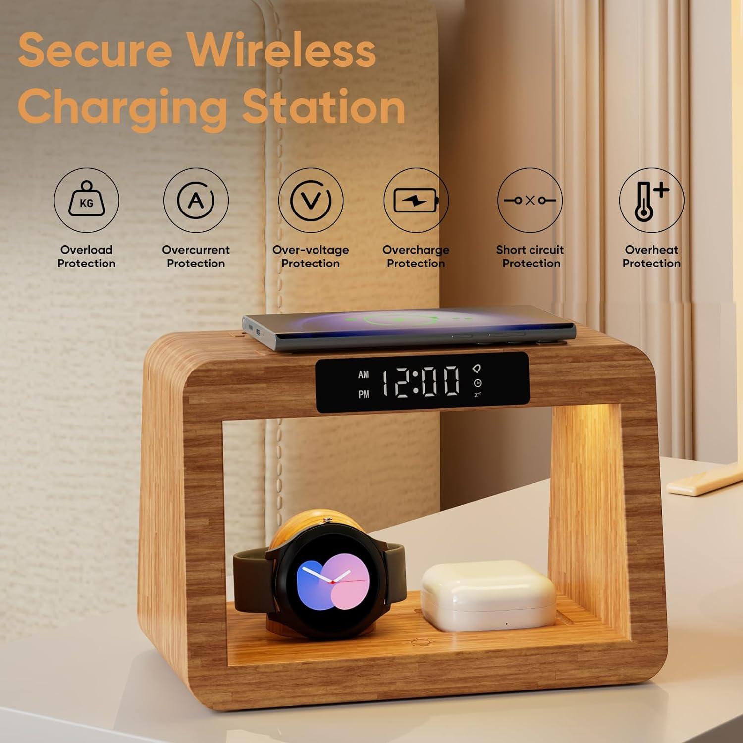 Estación de Carga Inalámbrica Samsung 5 en 1 con Reloj